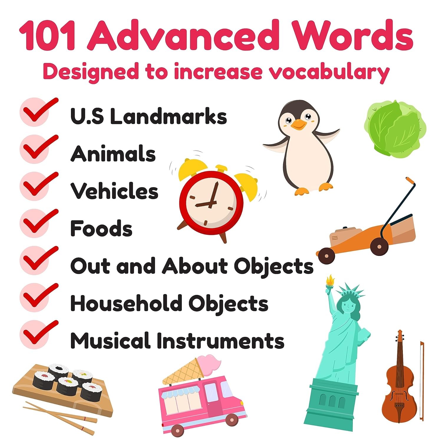 Flashcards for Toddlers 3-5 Years Preschool Learning Early Education 101 Cards