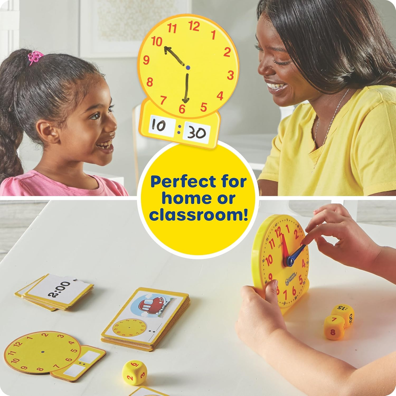 Time Activity Set – Teaching Clocks for Kids, Teacher Classroom Must Haves, Elem