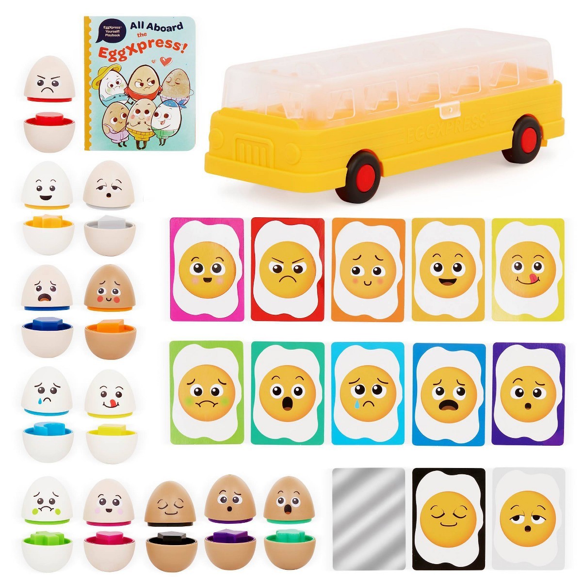 Battat Education EggXpress Yourself! Match & Learn Eggs: Shapes &