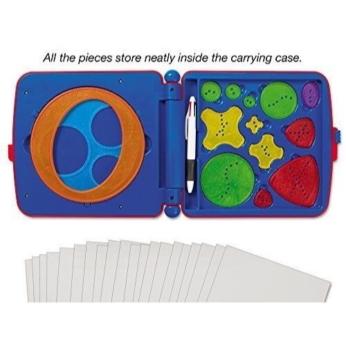 Lakeshore Spiral Art Design Center Ages 4 and Up Includes Case 12 Spiral Designe