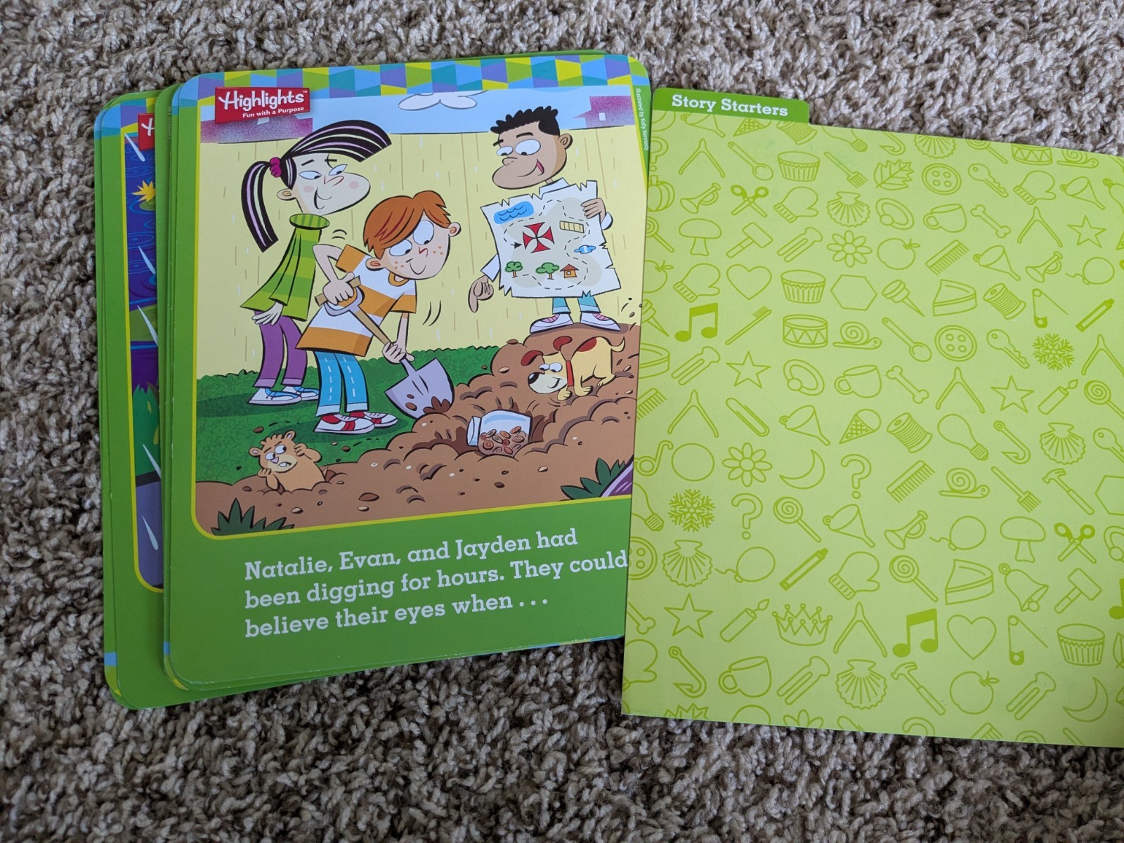 Highlights Giant Activity Cards 40 8×10 Cards With Puzzles And Writing Help