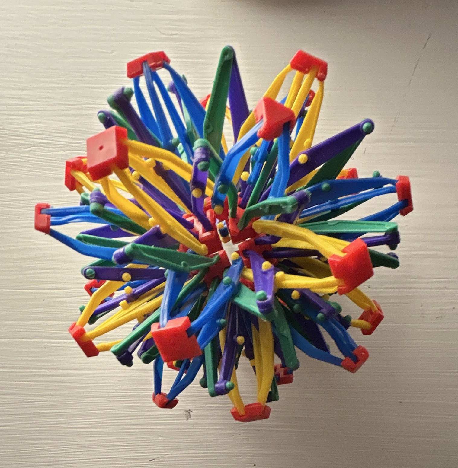 Hoberman Expandable Folding Geometric Ball Toy, Multicolor Science