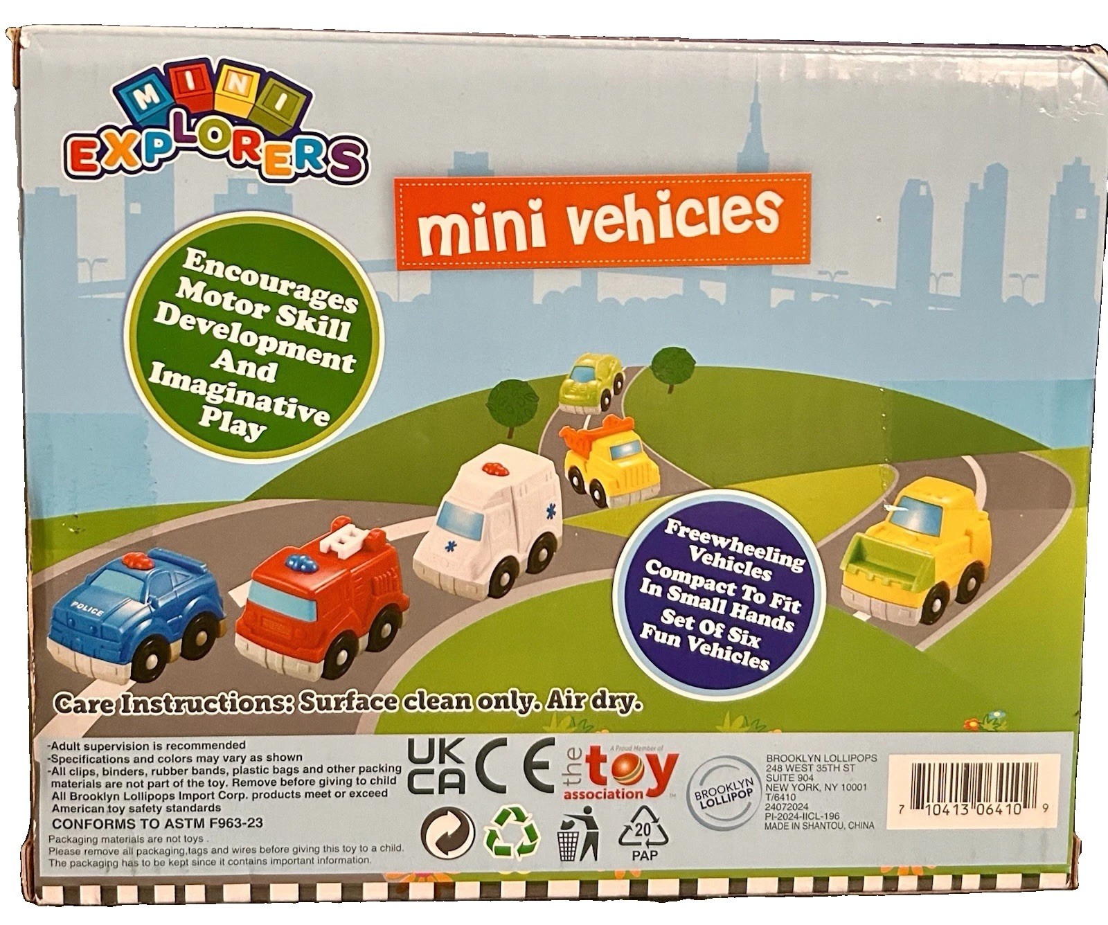 Mini Explorers Mini Vehicles 6 Vehicles New