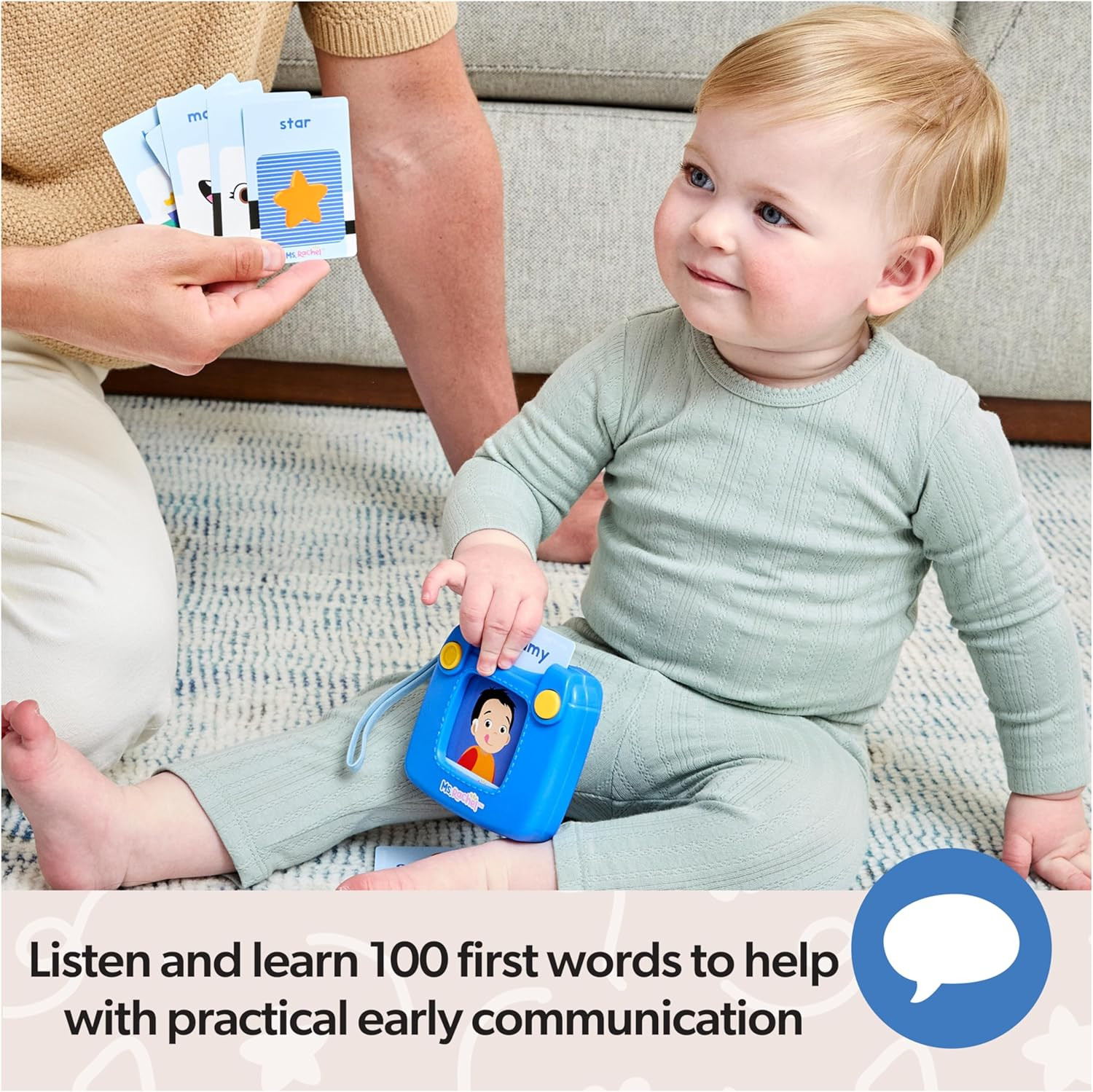 Official First Words Talking Flash Cards with Electronic Reader, 100 Words