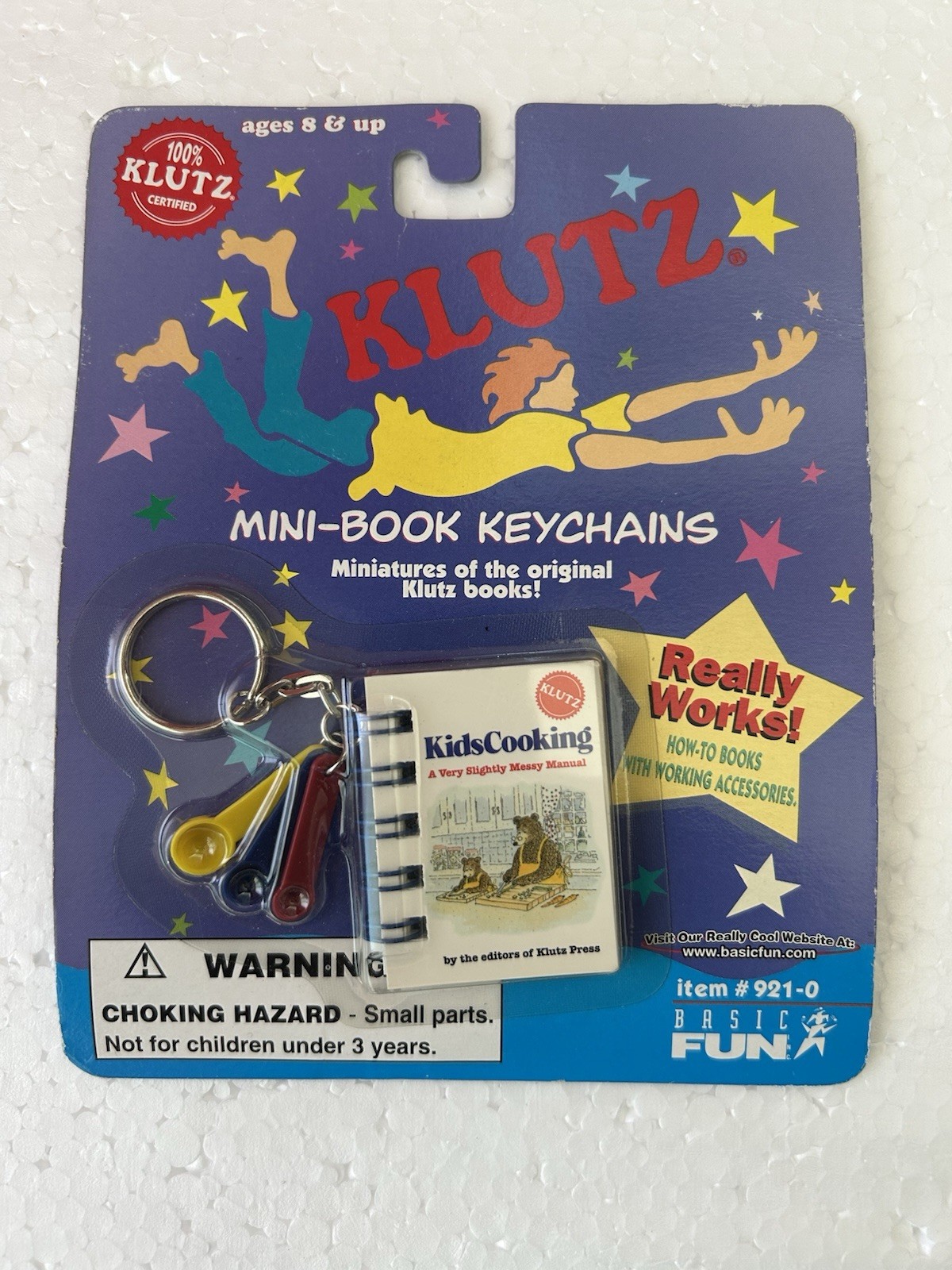 Vintage 1998 Basic Fun Klutz Mini Book Keychain Set Of 3