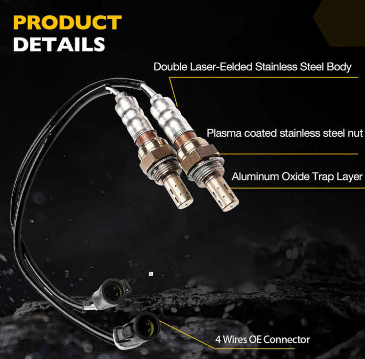 Sensores de oxígeno O2 2 piezas para motor, upstream y downstream compatibles