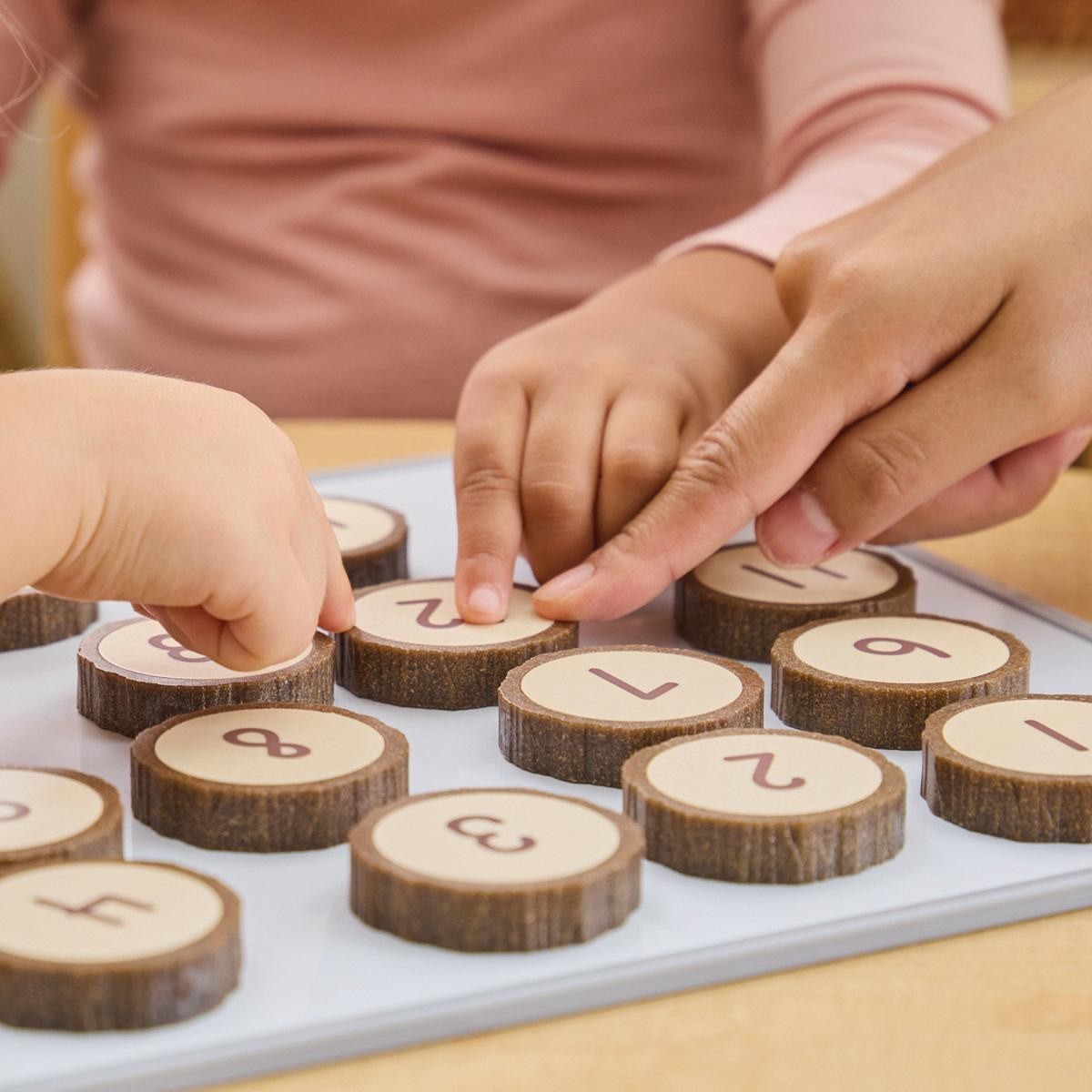 Kaplan Early Learning Magnetic Wood Cookie Counters – 21 Pieces