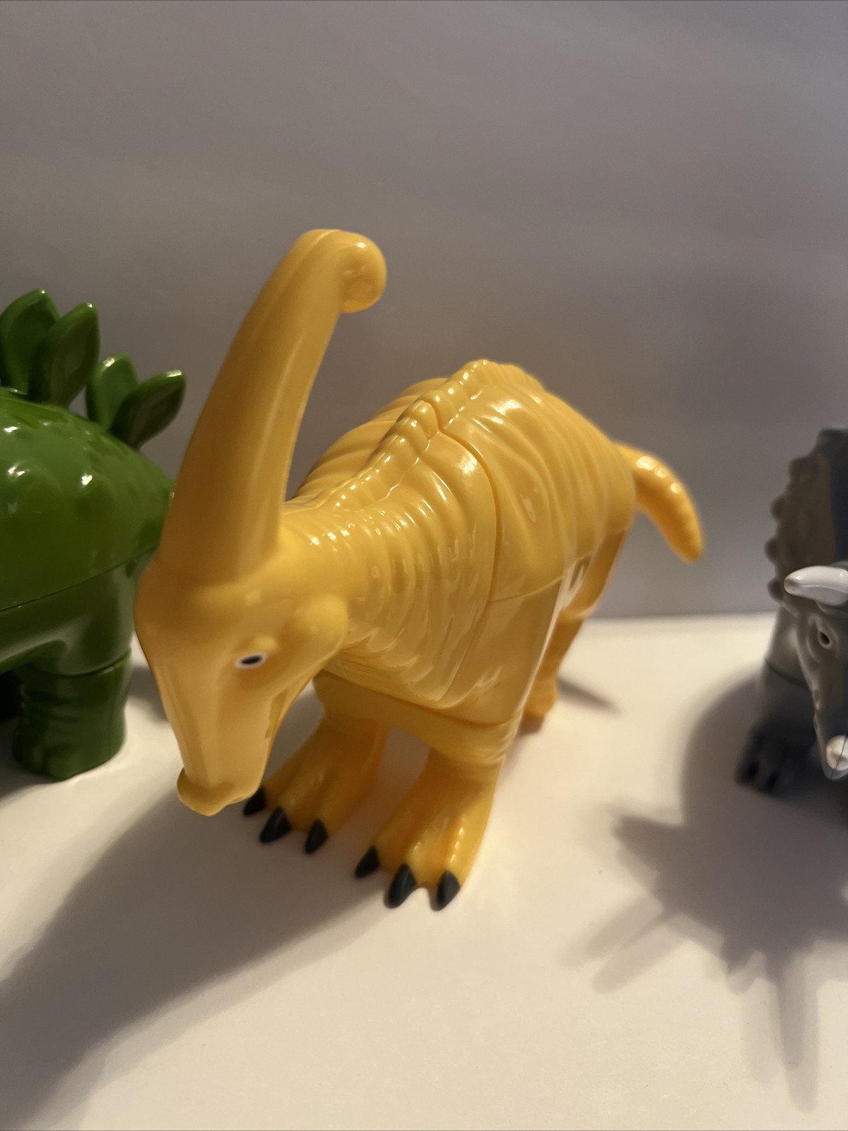 Popular Playthings Magnetic Mix or Match Dinosaurs Lot Of 4 All Here.