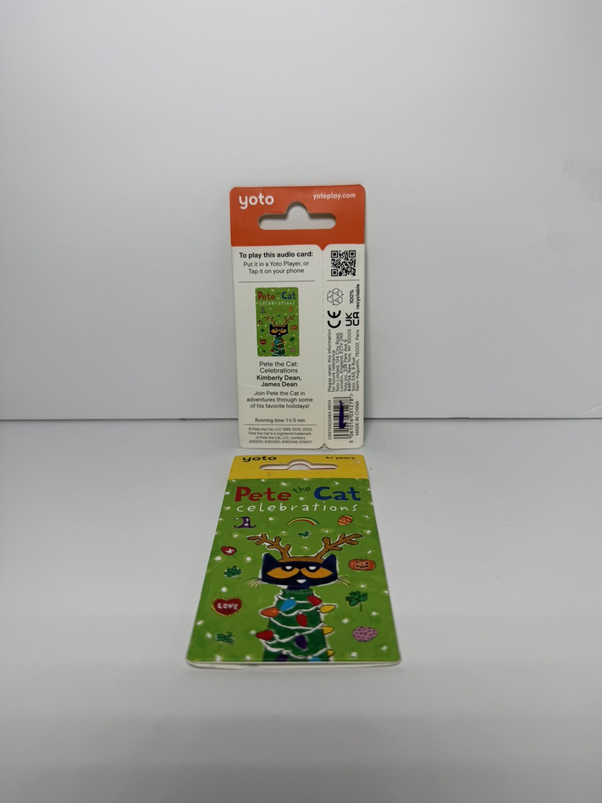 2 Pack 2023 Yoto Pete the Cat Celebrations 4+ Program Audio Card