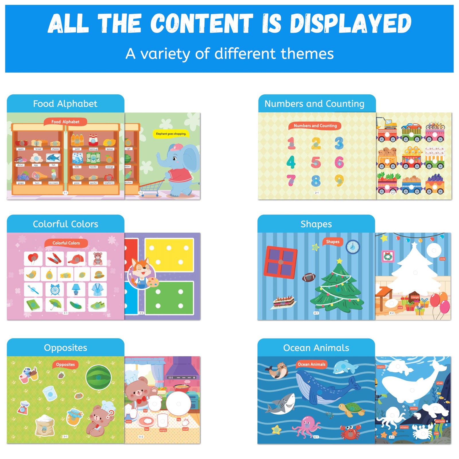 Montessori Busy Book for Toddlers 35, Preschool Learning Activities, Toddler …