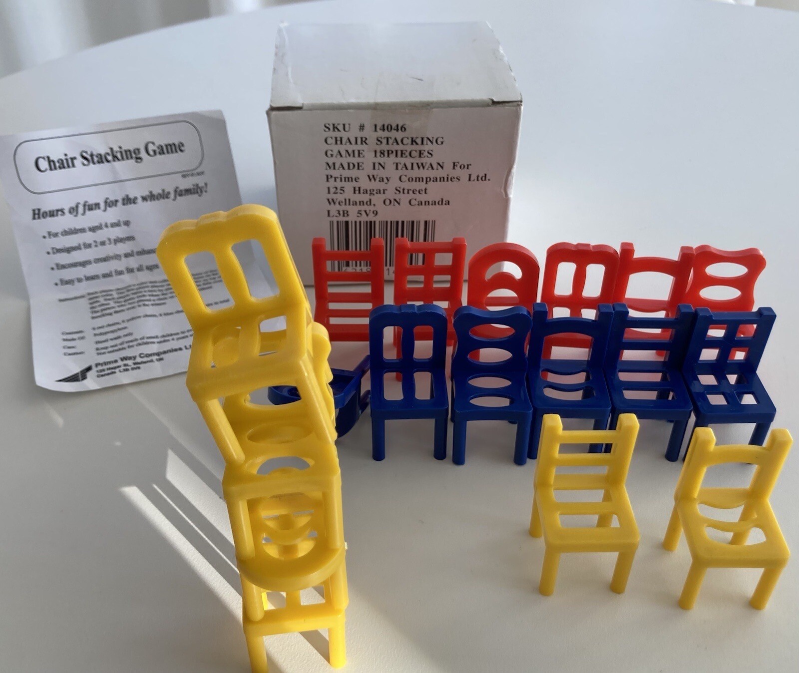 VTG STACKING CHAIR GAME Complete W/Instructions & Original Box