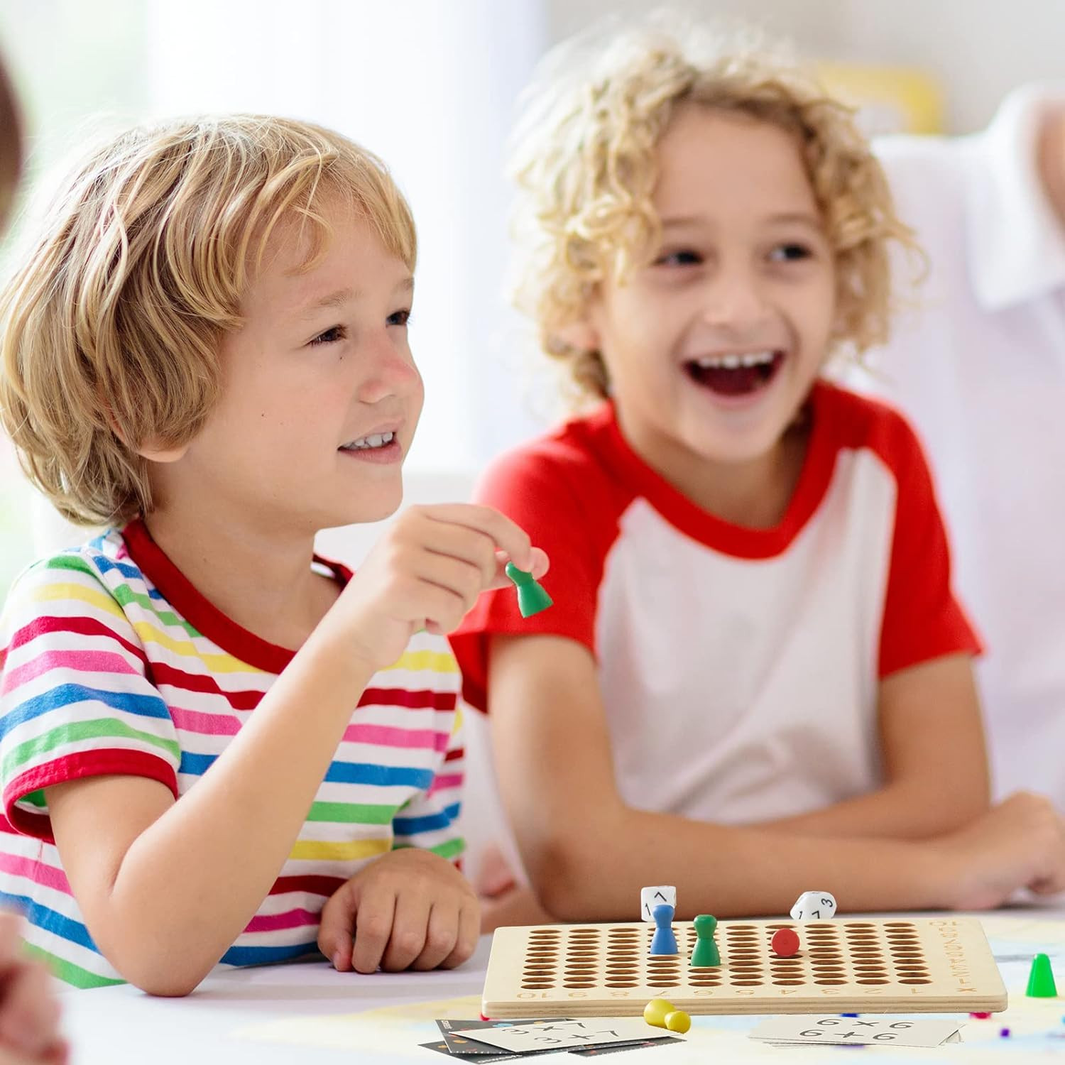 Asweets 2 in 1 Wooden Montessori Multiplication Addition Board Game Montessori T