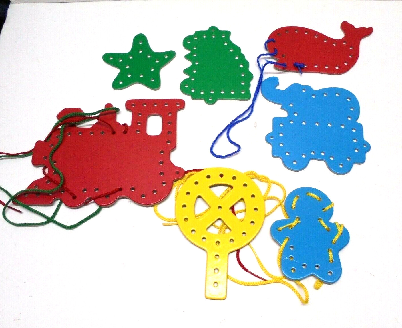 Cardboard Animal Lacing Toy Hand Eye Coordination Developmental School