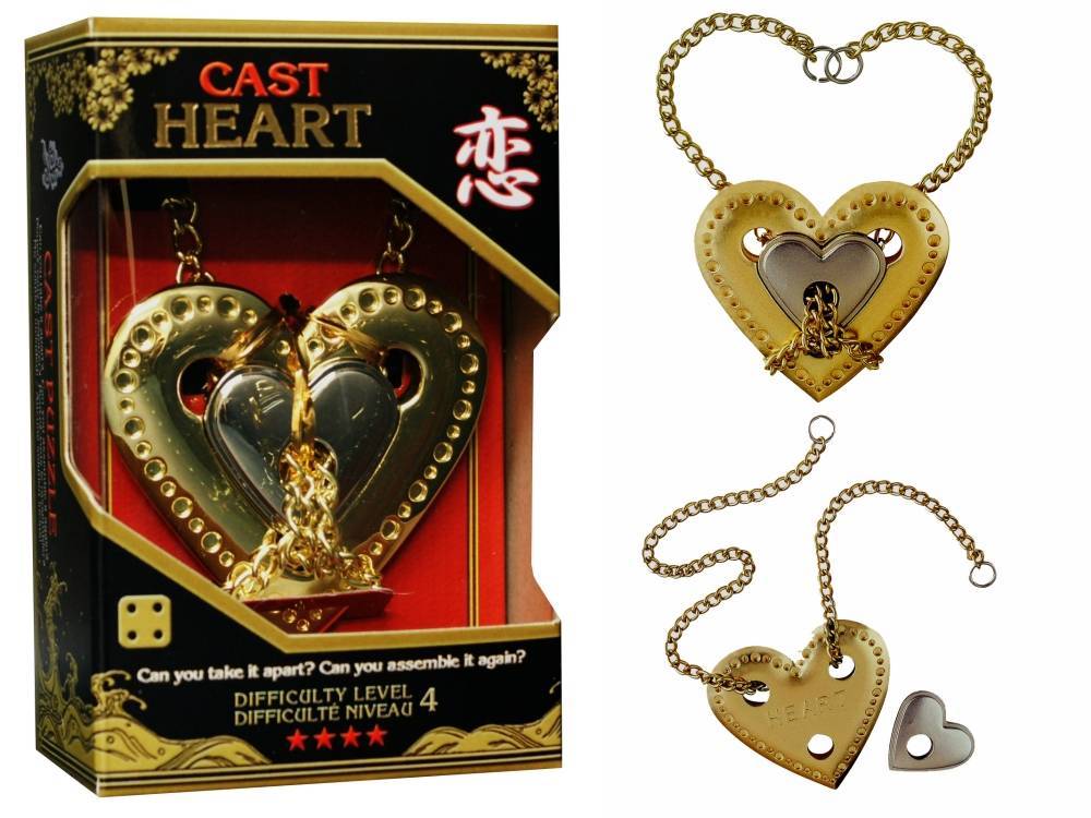 *NEW IN BOX* Hanayama Cast Metal Puzzle – HEART Level 4