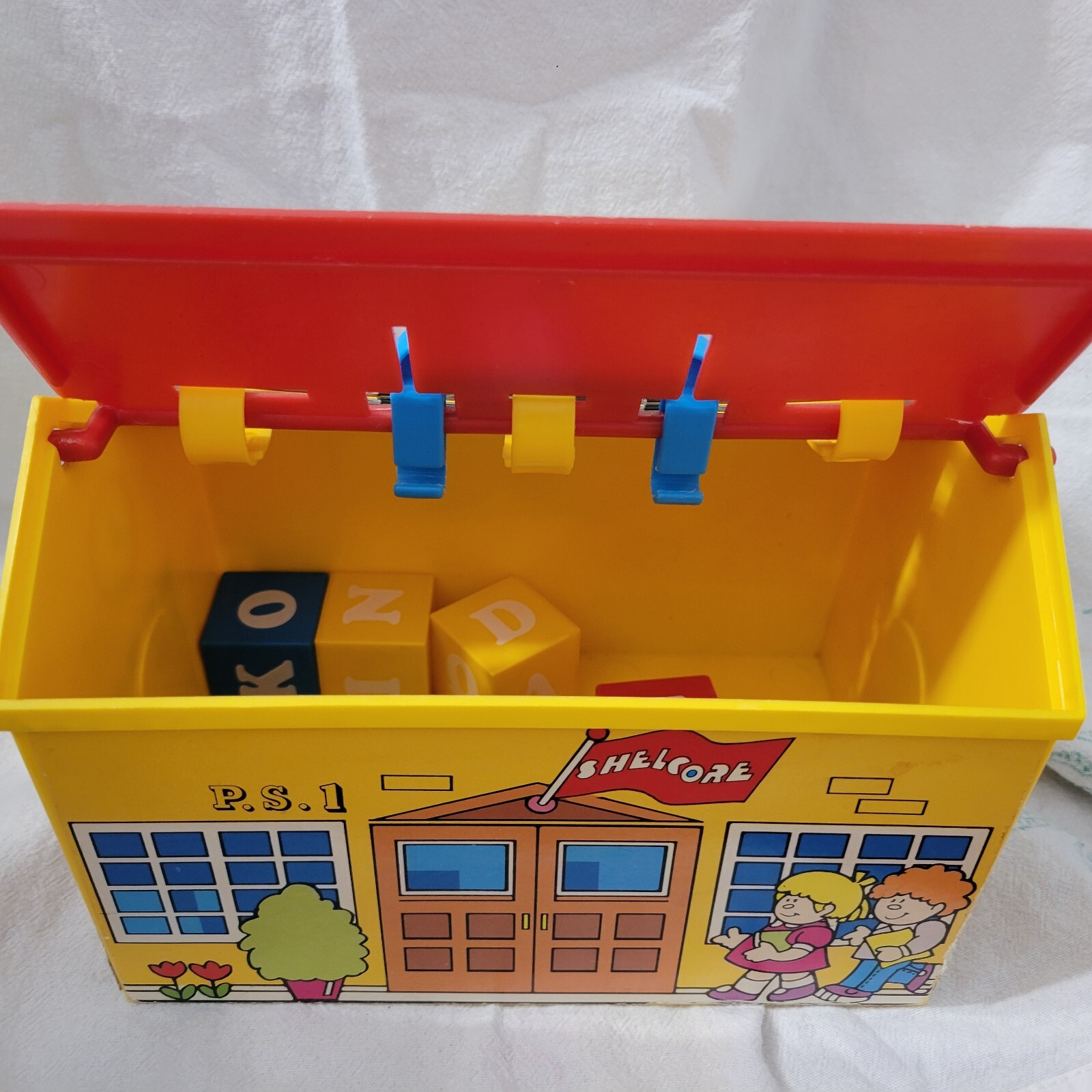 1984 Shelcore Inc Match’ N Spell School Reading Blocks Set