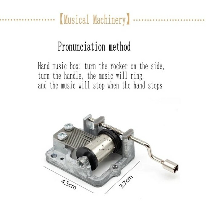 Harry Potter Vintage Music Box With Crank Tune From The Legendary Film