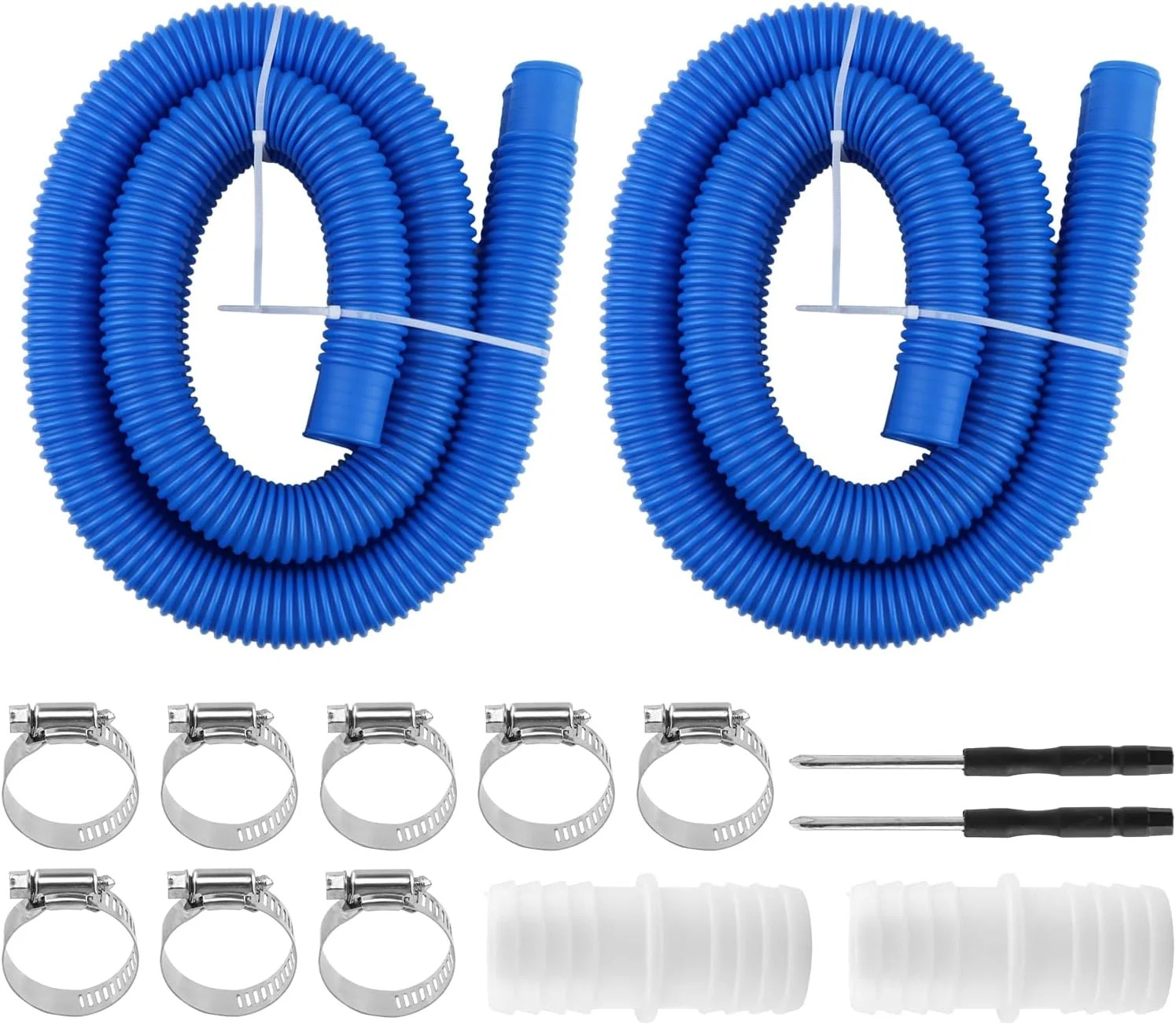 Pool Hoses for Above Ground Pools, 4 Pack 1.25 x 59 Inch Pool Filter Pump Hoses,