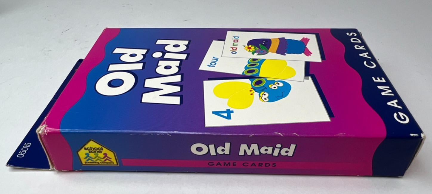 Old Maid Playing Cards 1992 School Zone Publishing Company COMPLETE