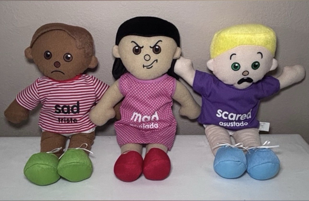 Excellerations Emotion Dolls 18” Bilingual, Educational Plush Toys