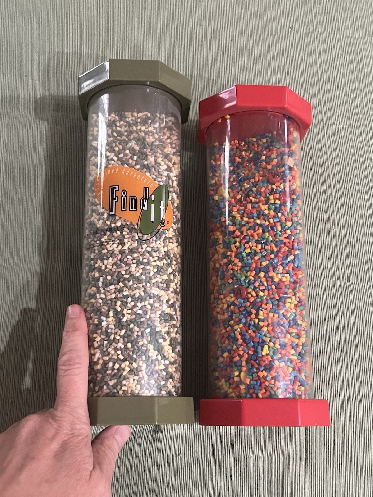 Find It I Spy Tube Game Sensory Lot of 2 Preschool Kindergarten