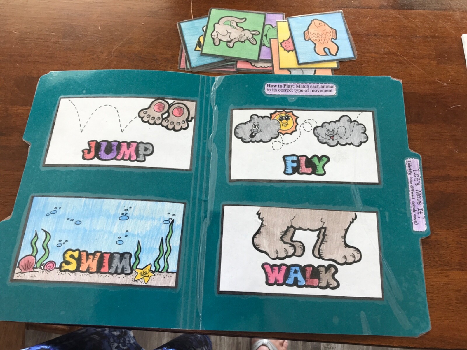 Let’s Move It! How animals move science grades k-2 file folder game