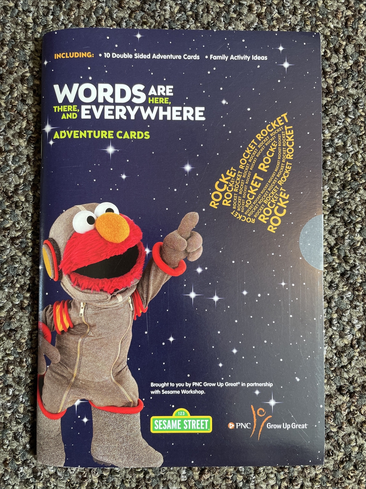 Sesame Street Elmo Words Everywhere NEW Adventure Cards Book