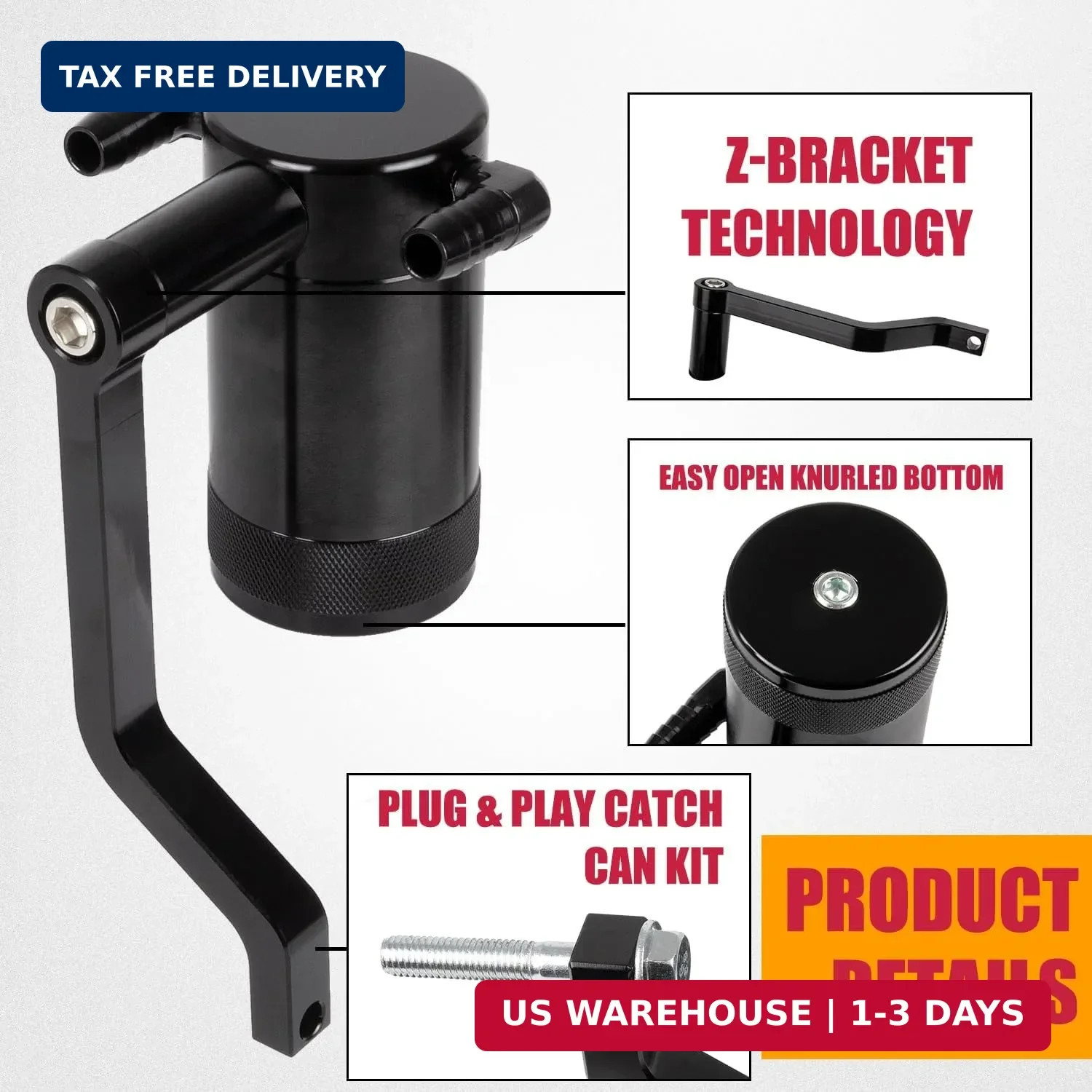 RANSOTO Oil Catch Can 5.7L 6.4L HEMI Compatible with 2011-up Dodge Charger Chall