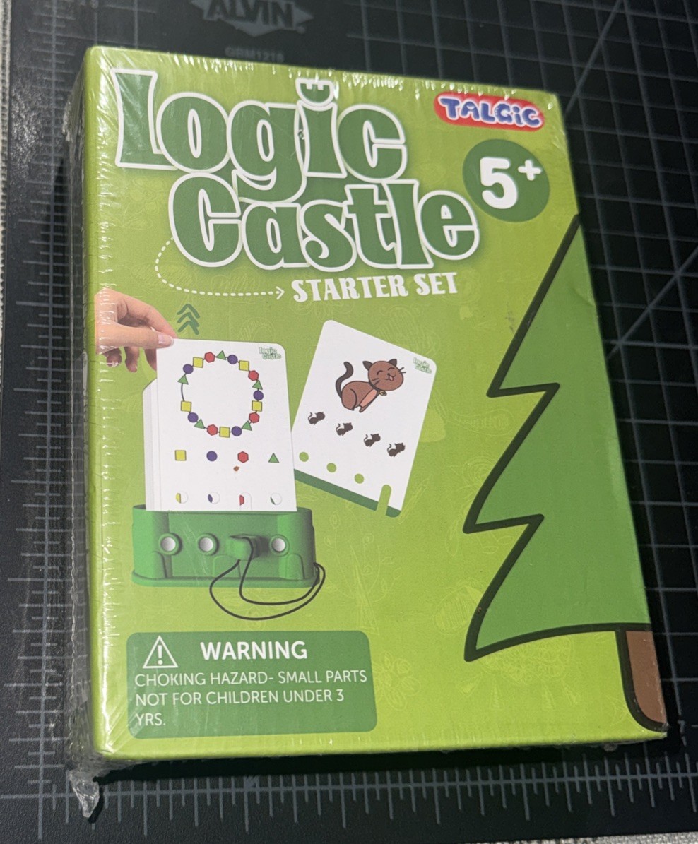 TALGIC Logic Castle Baby Educational Toy Sealed / New In Damaged Box