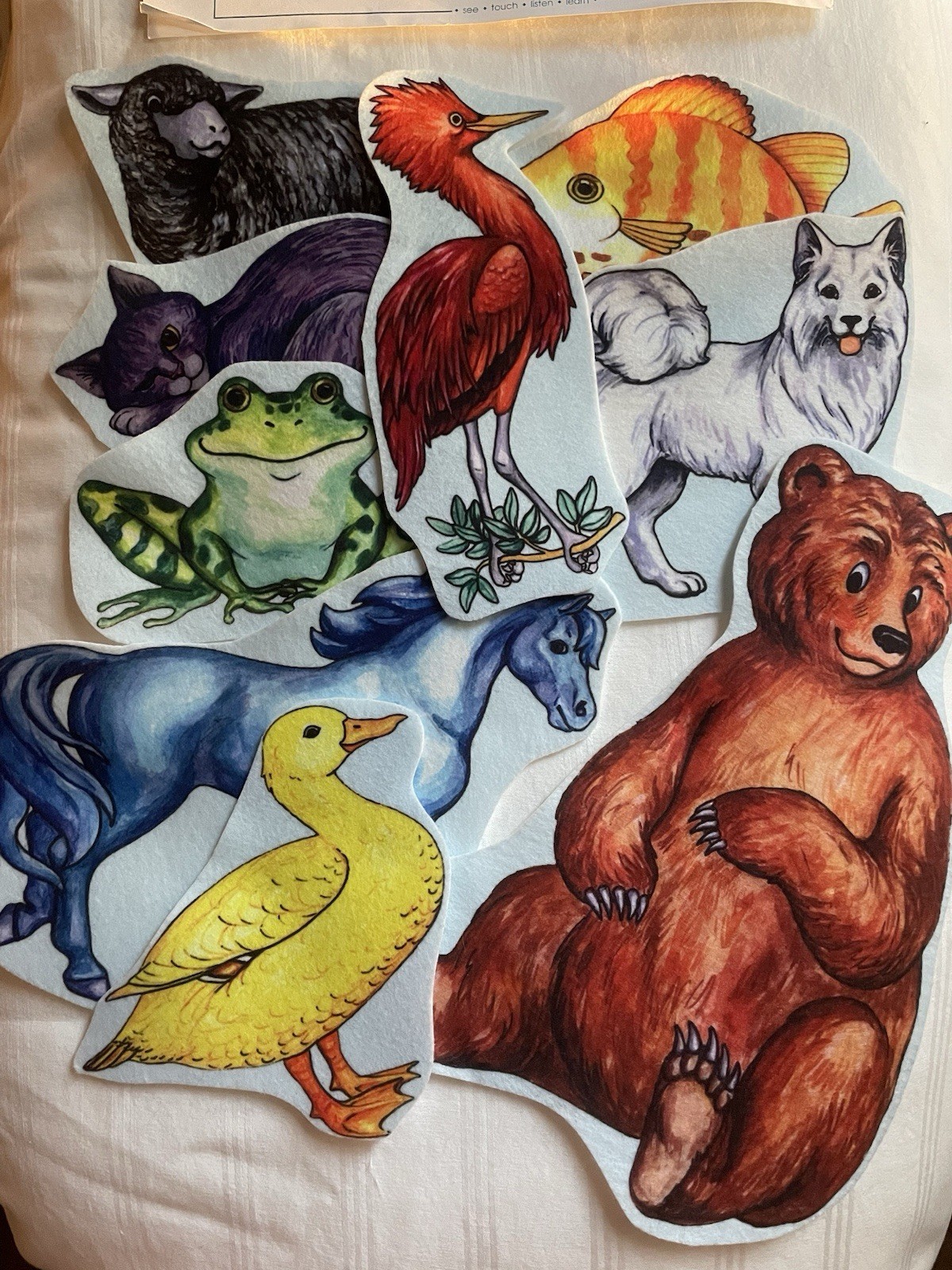 Story Time Felts By Bonnie Covel, Felt Characters With 2 Stories