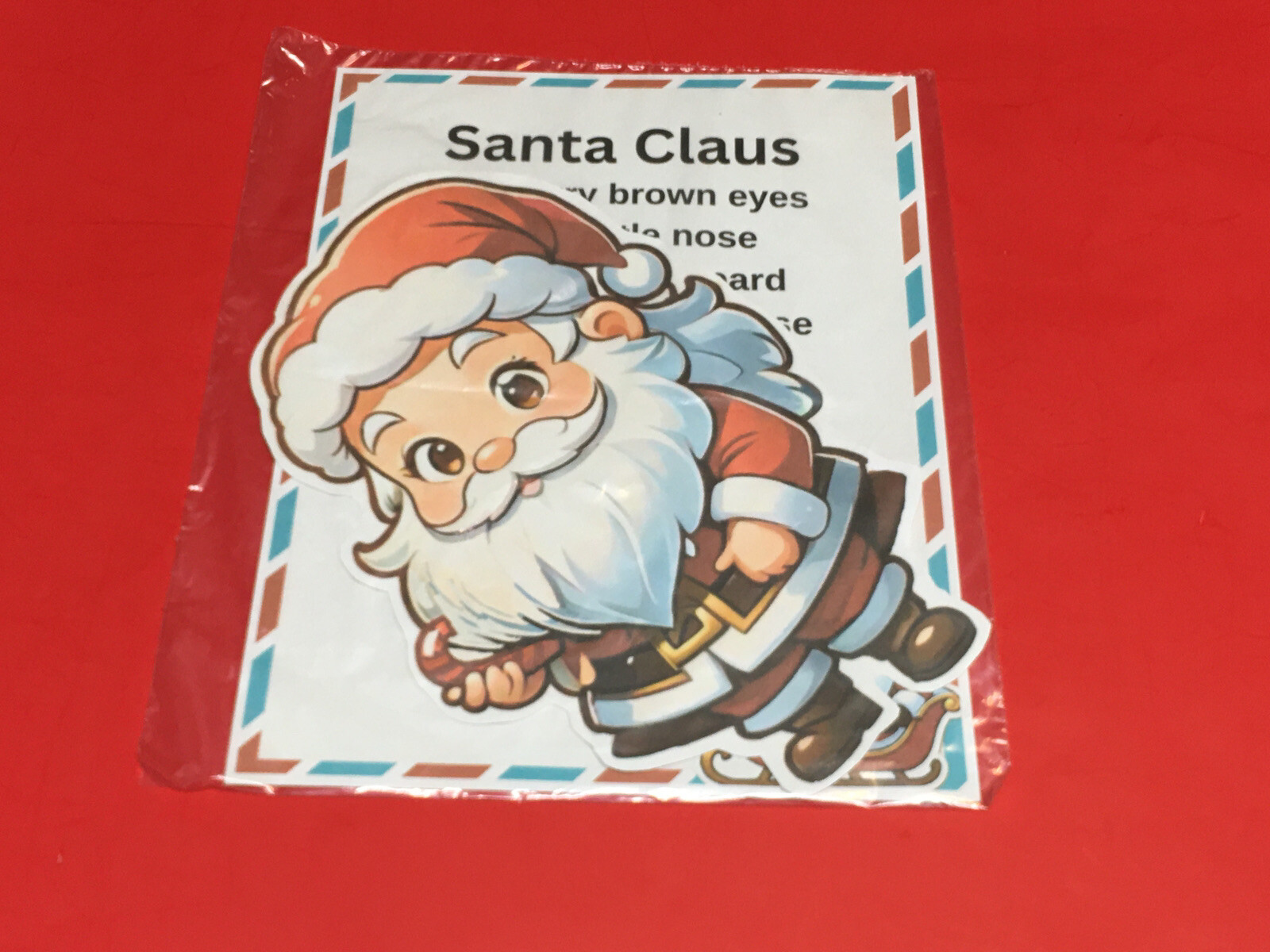 SANTA CLAUS – FLANNEL FELT BOARD LAMINATED STORY and PIECES