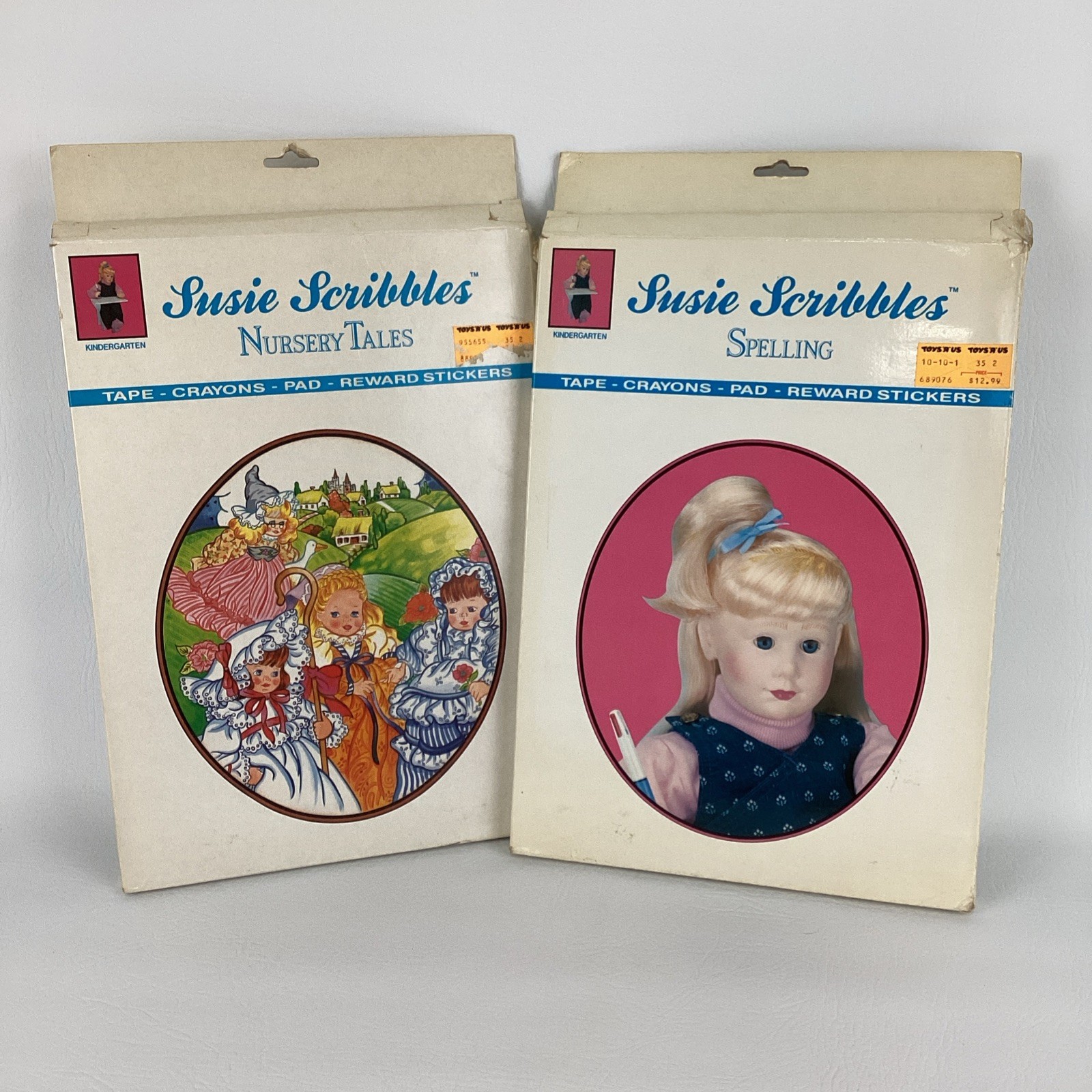 Susie Scribbles Kindergarten Home Learning Cassette Tape Spelling Nursery Tales