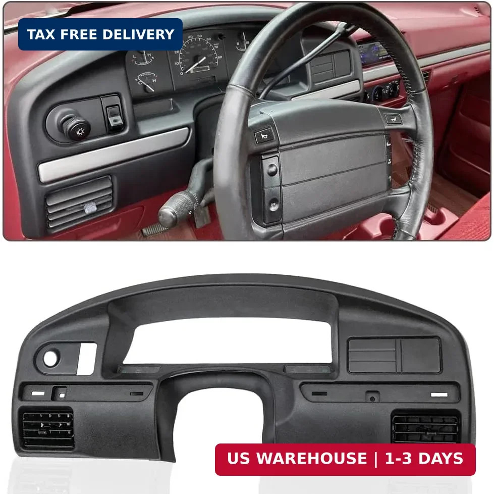 PIT66 Dash Panel Bezel Cover Compatible with 1992-1997 Ford F150 F250 F350 | Das