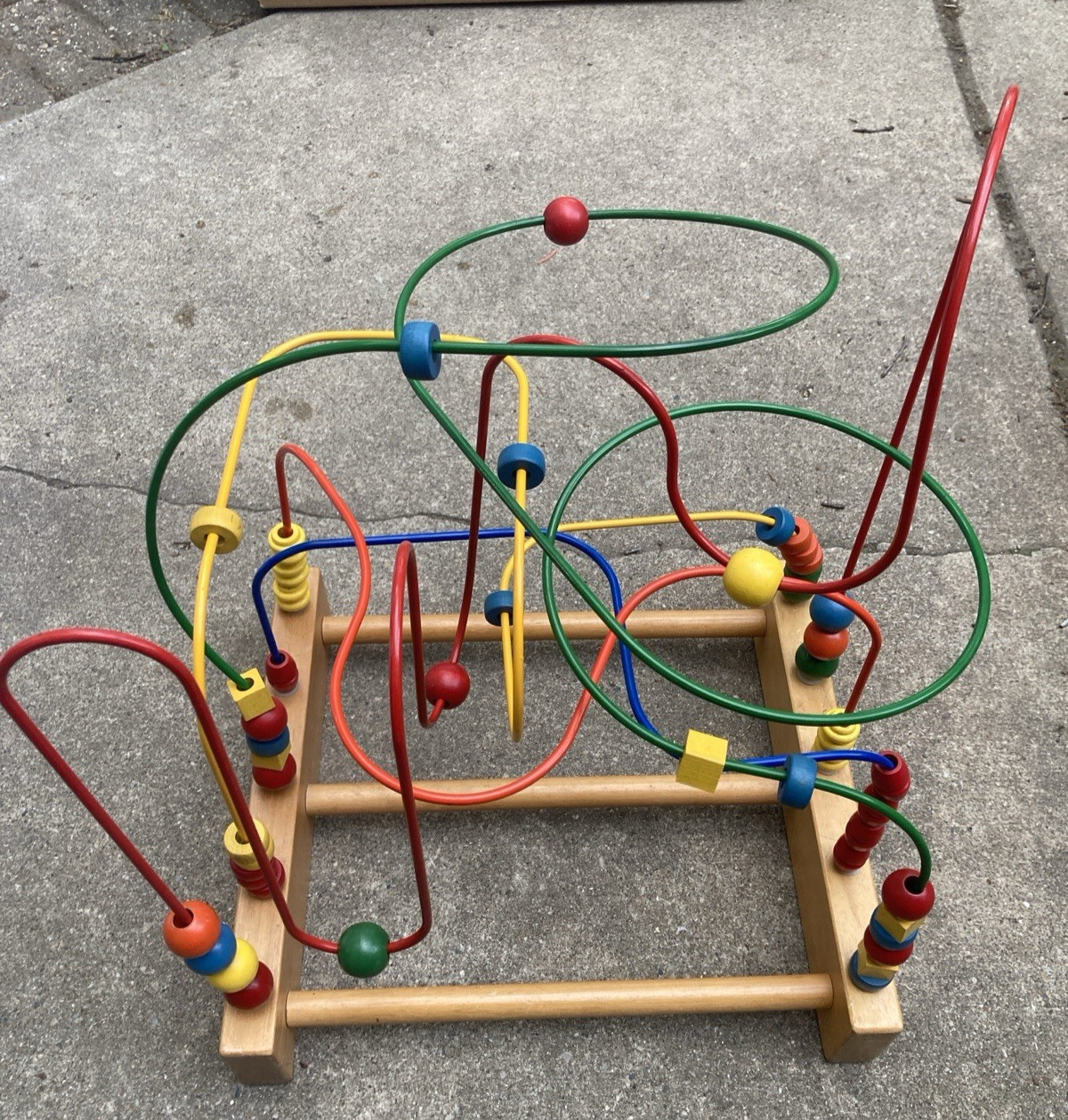 Child’s Rollercoaster Large Educational Bead Maze Wooden Toy