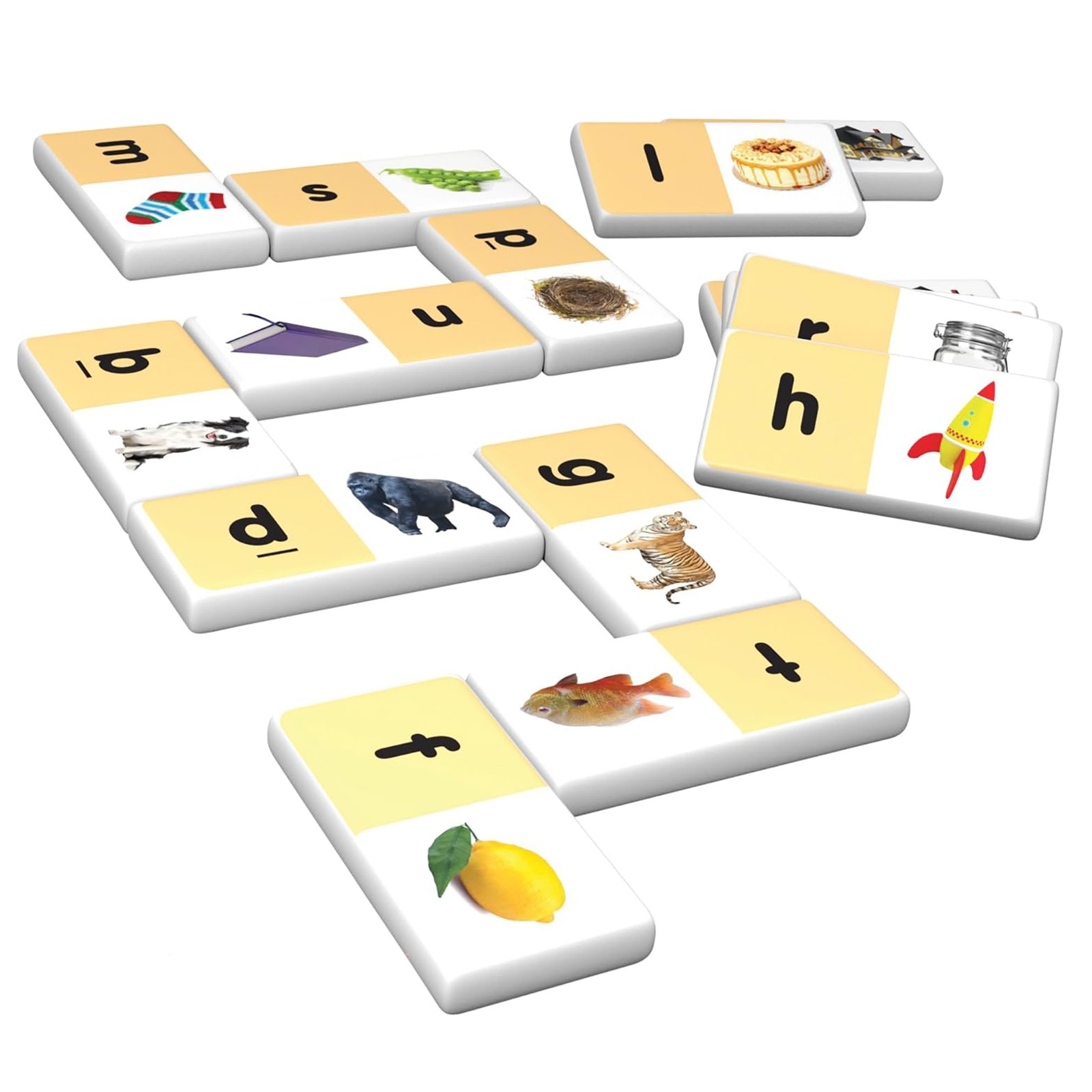 Beginning Sounds Dominoes Junior Learning for Ages 4-5 Kindergarten Learning
