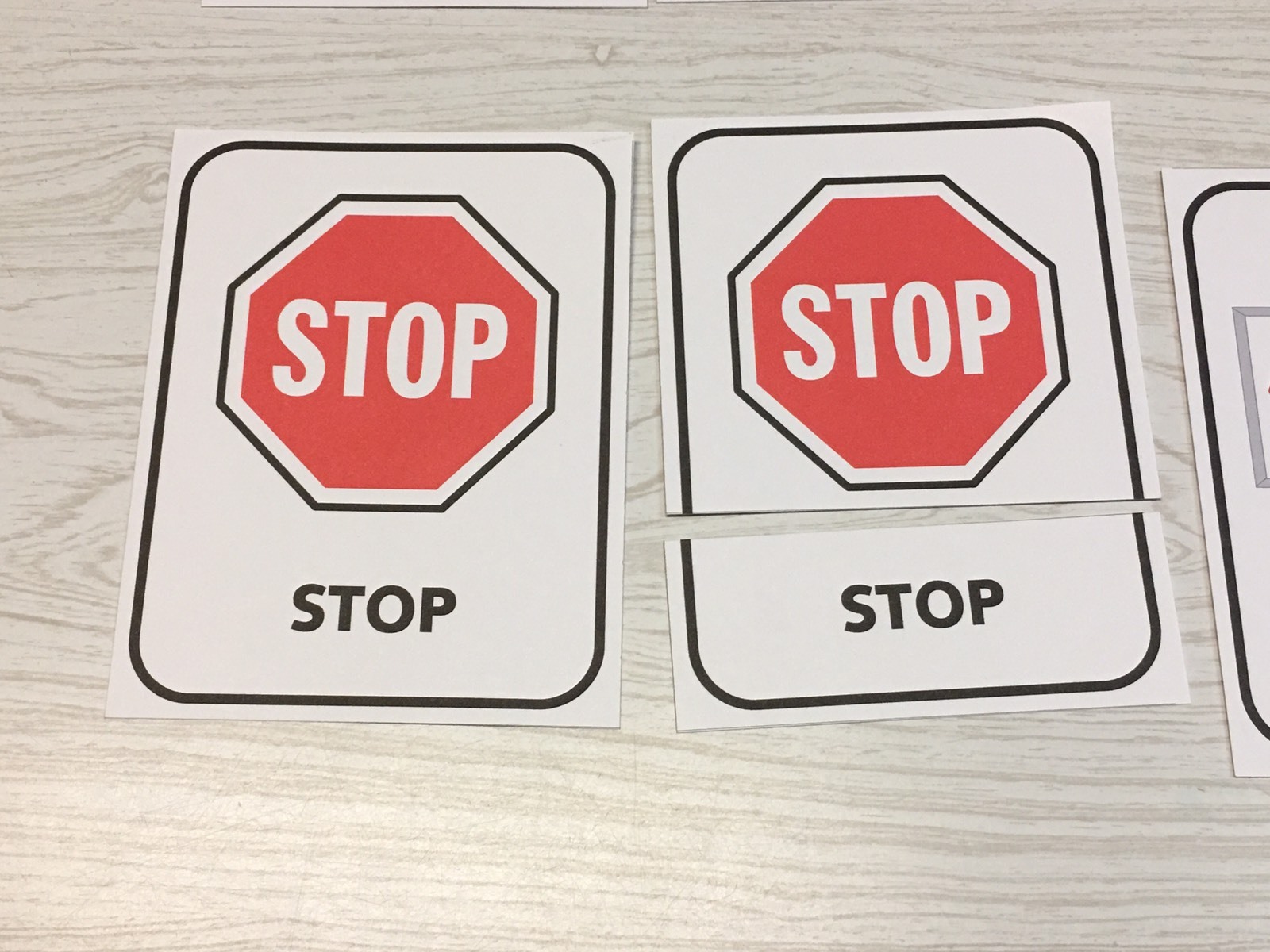 Signs & Symbols – Cards for Learning Center – Three Part Card set – Montessori