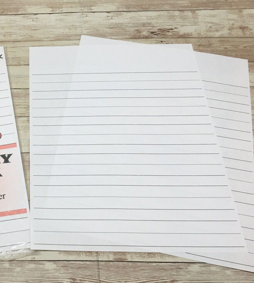 Elementary Notebook – Handwriting Practice Paper For Children – 30 Sheets