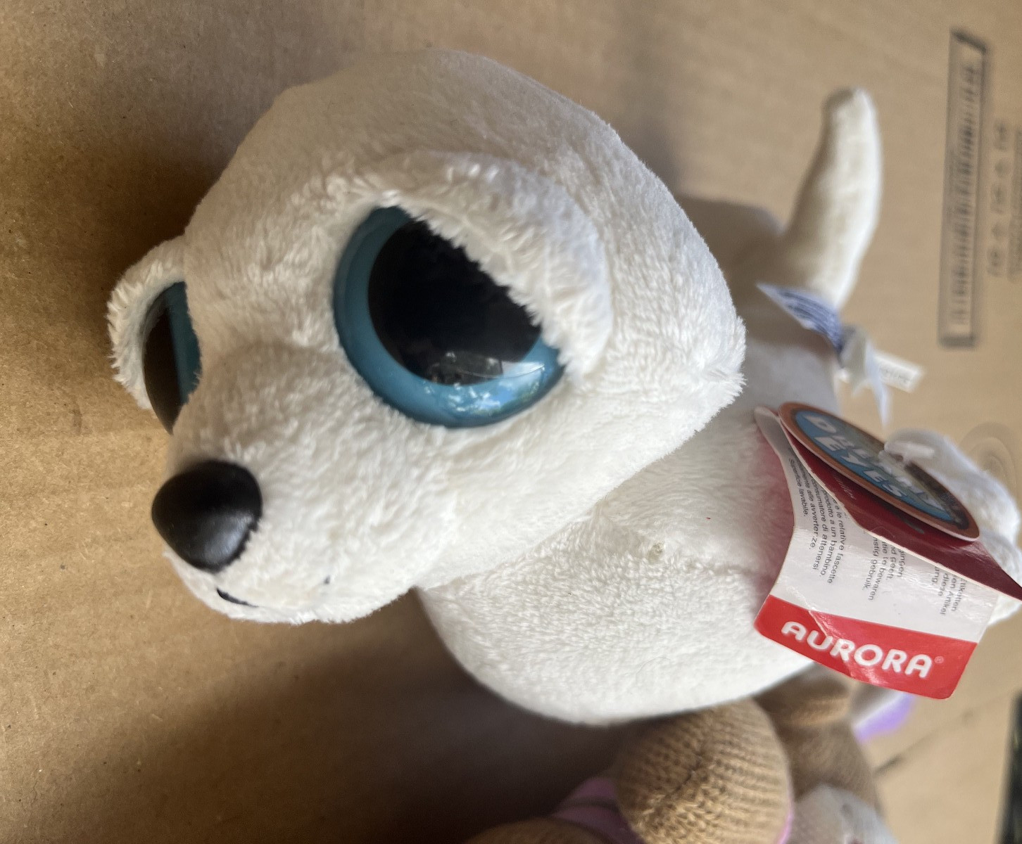 Dreamy Eyed White Seal 7″ Rat 10″ Sock Monkey 12″ Plush Soft Toy Stuffed Animal
