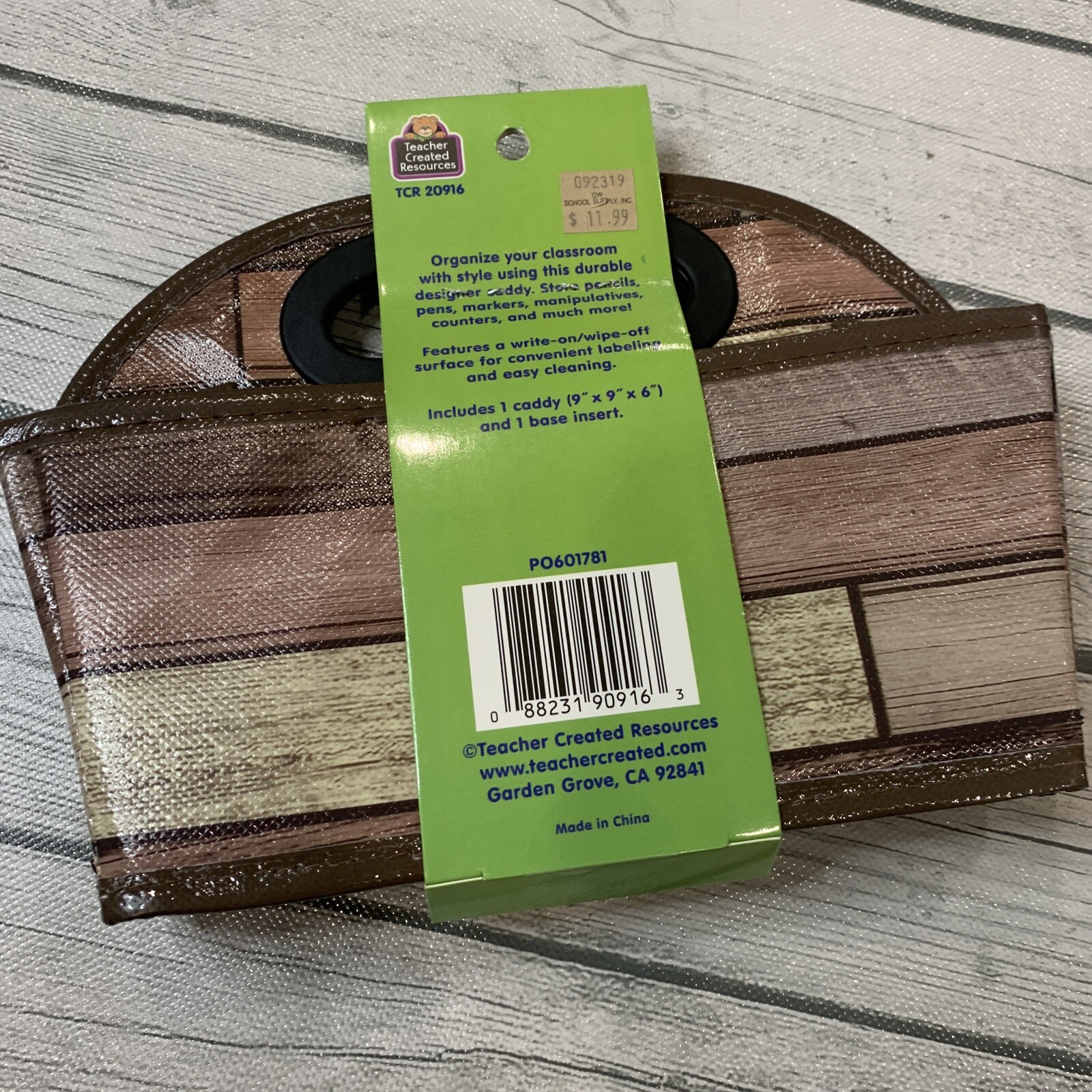 New Teacher Created Resources Reclaimed Wood Design Storage Caddy Classroom