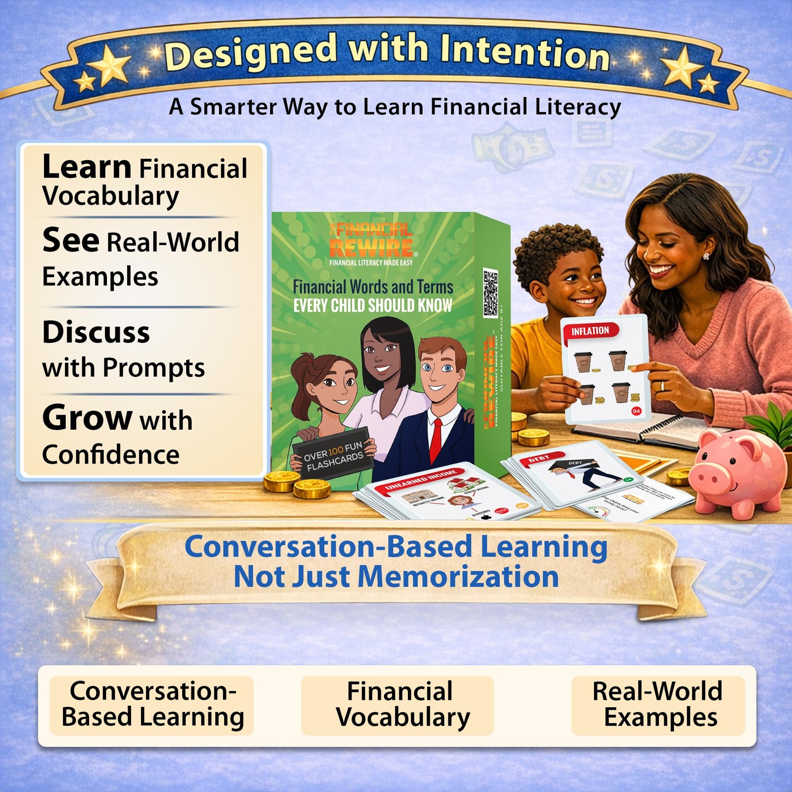 Financial Literacy Flashcards for & Teens | 108 Money & Finance Terms with Im…