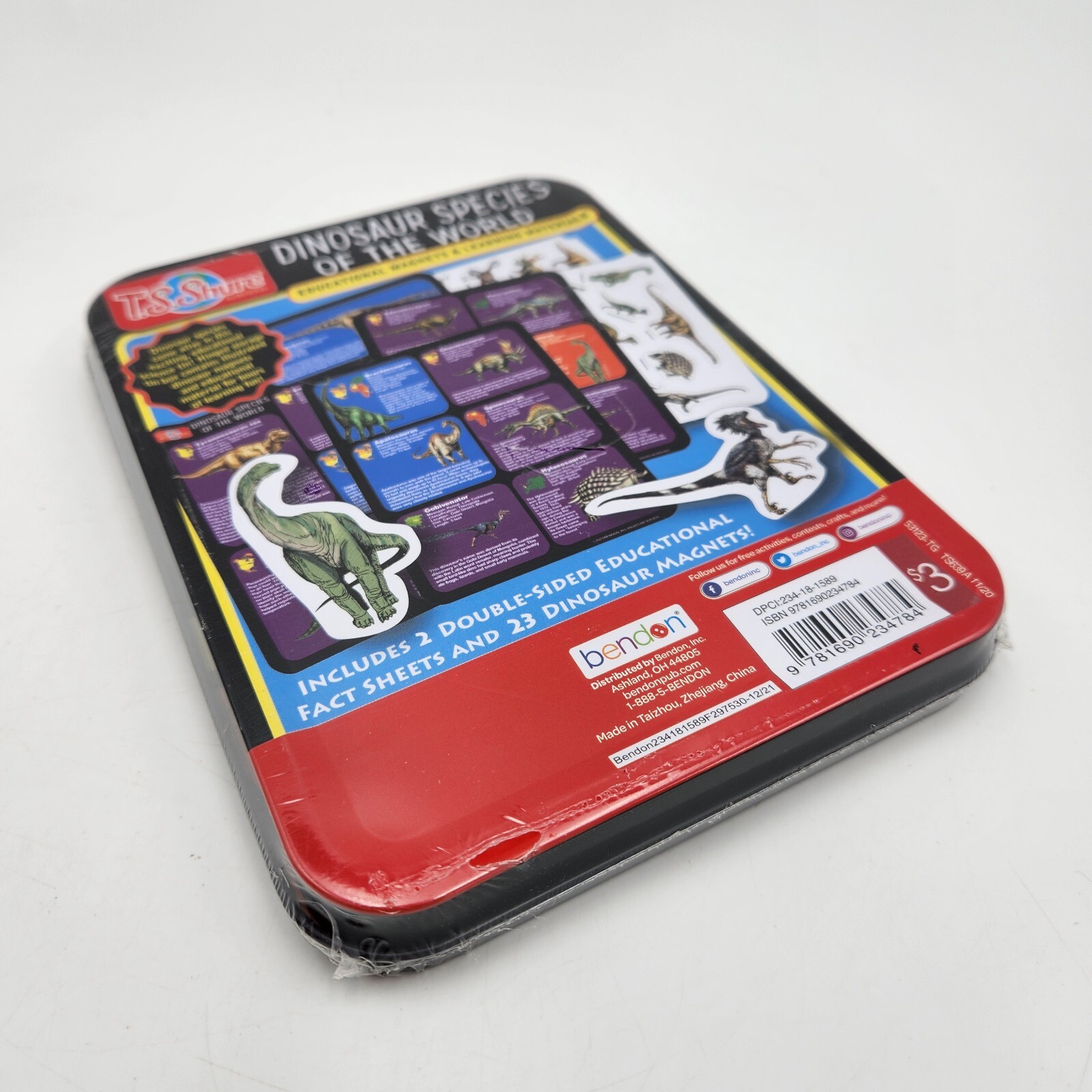 Dinosaur Species Of The World T.S. Shure Educational Magnets STEM Learning