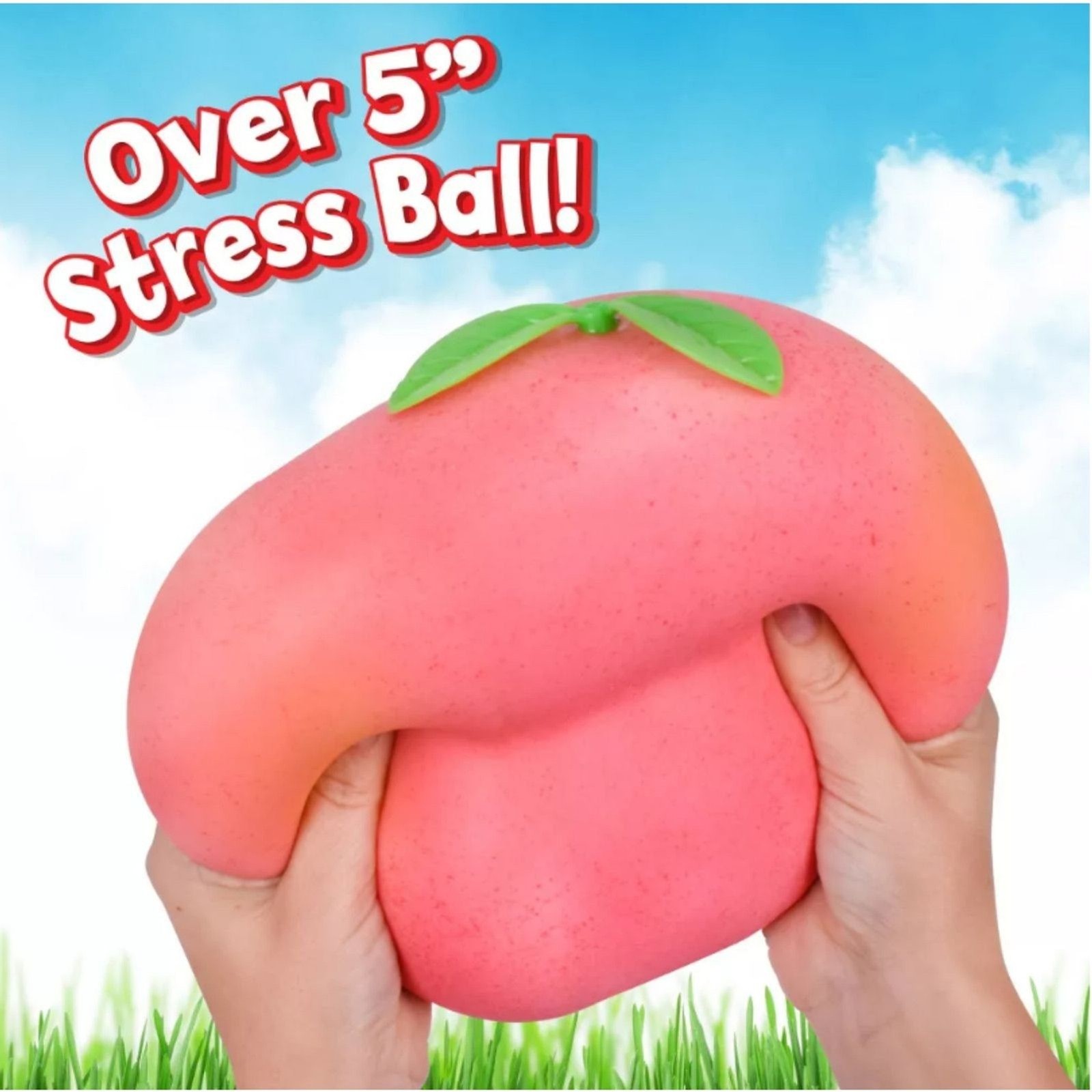 Squeezy Peach Squishy Stress Toy – Pink/Peach