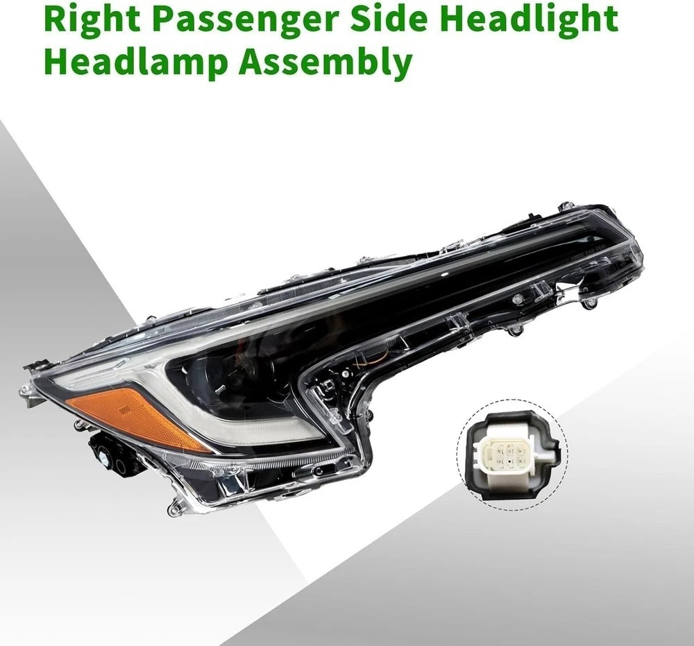 Right Passenger Side Headlight Assembly Compatible with 2023-2024 Corolla right