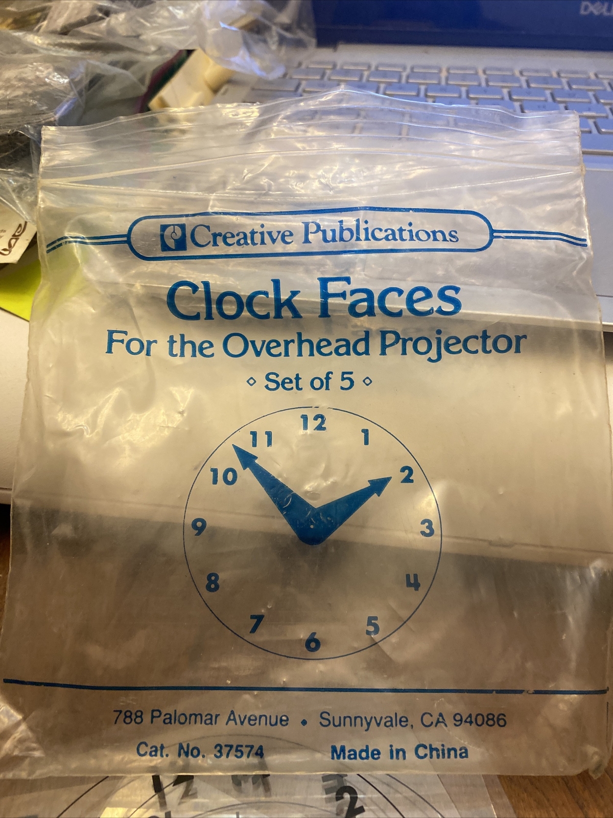 Creative Publications Overhead Projector Set of 4 Clock Faces
