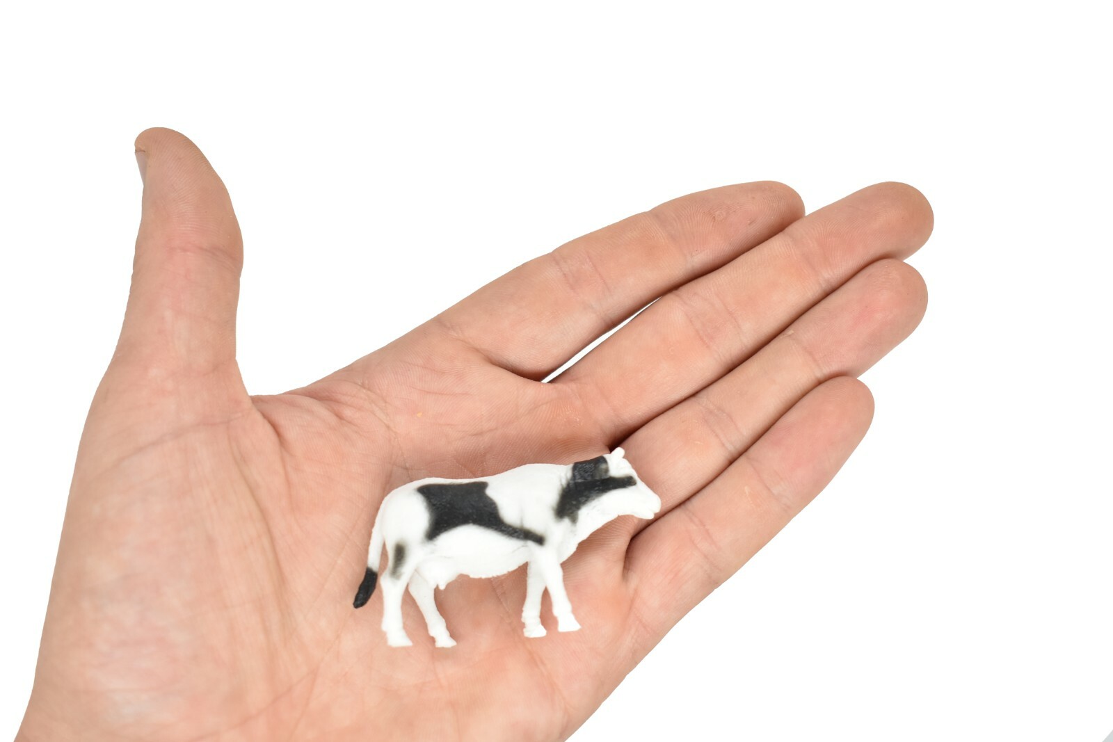 Cow, Dairy Realistic Small Toy Model Plastic Replica Farm Animal Kids 2.5″ F1845