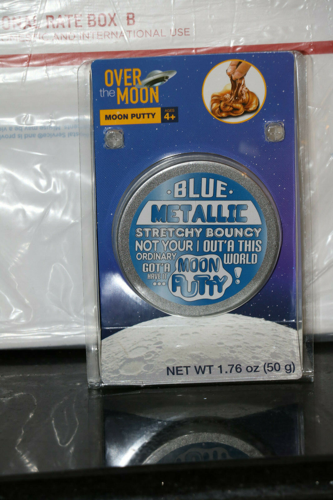 Over The Moon Moon Putty “Glow In The Dark, Silver, Blue, and Gold Metallic