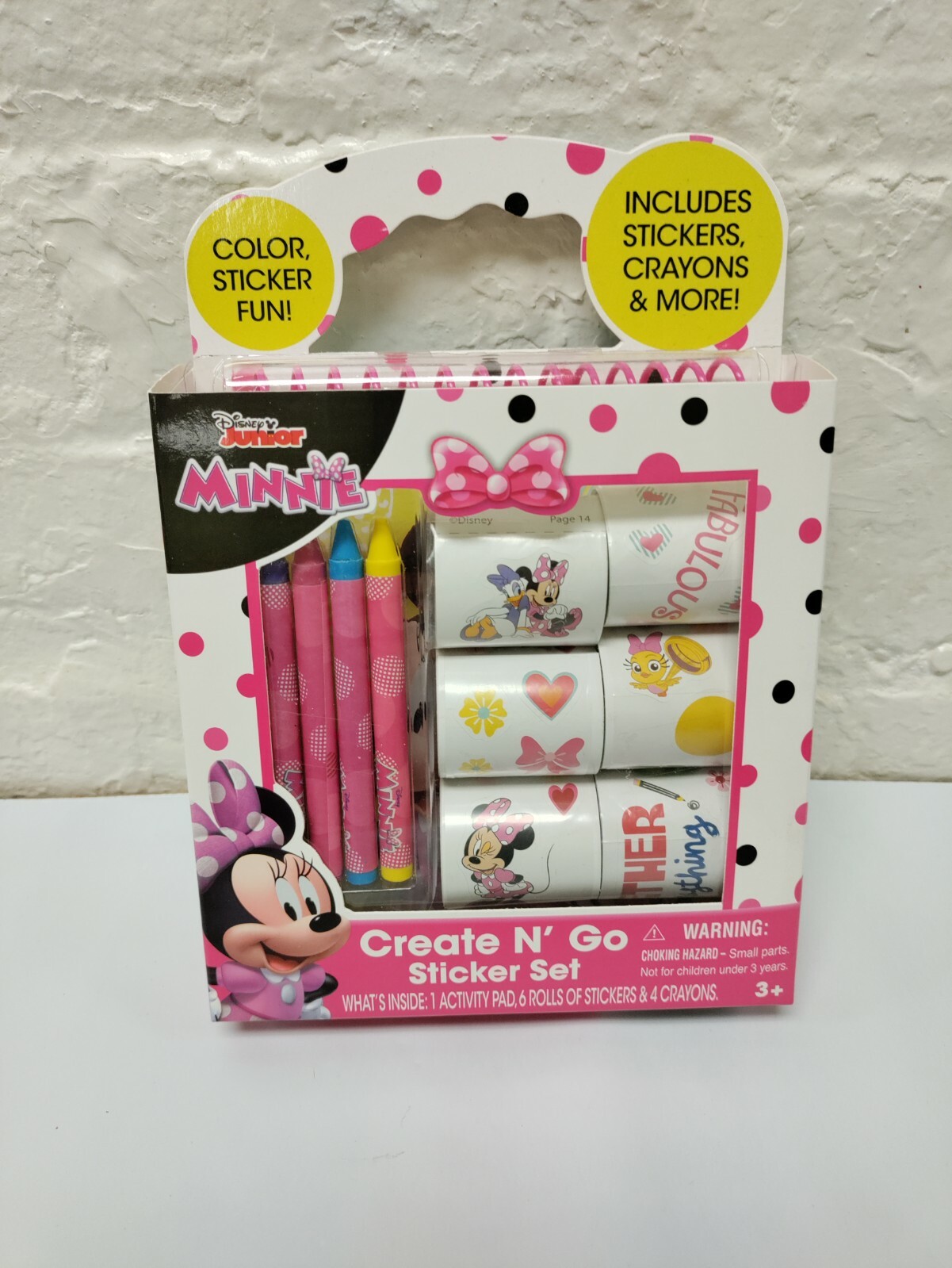 Disney Minnie Mouse Create N Go Sticker Set Toy
