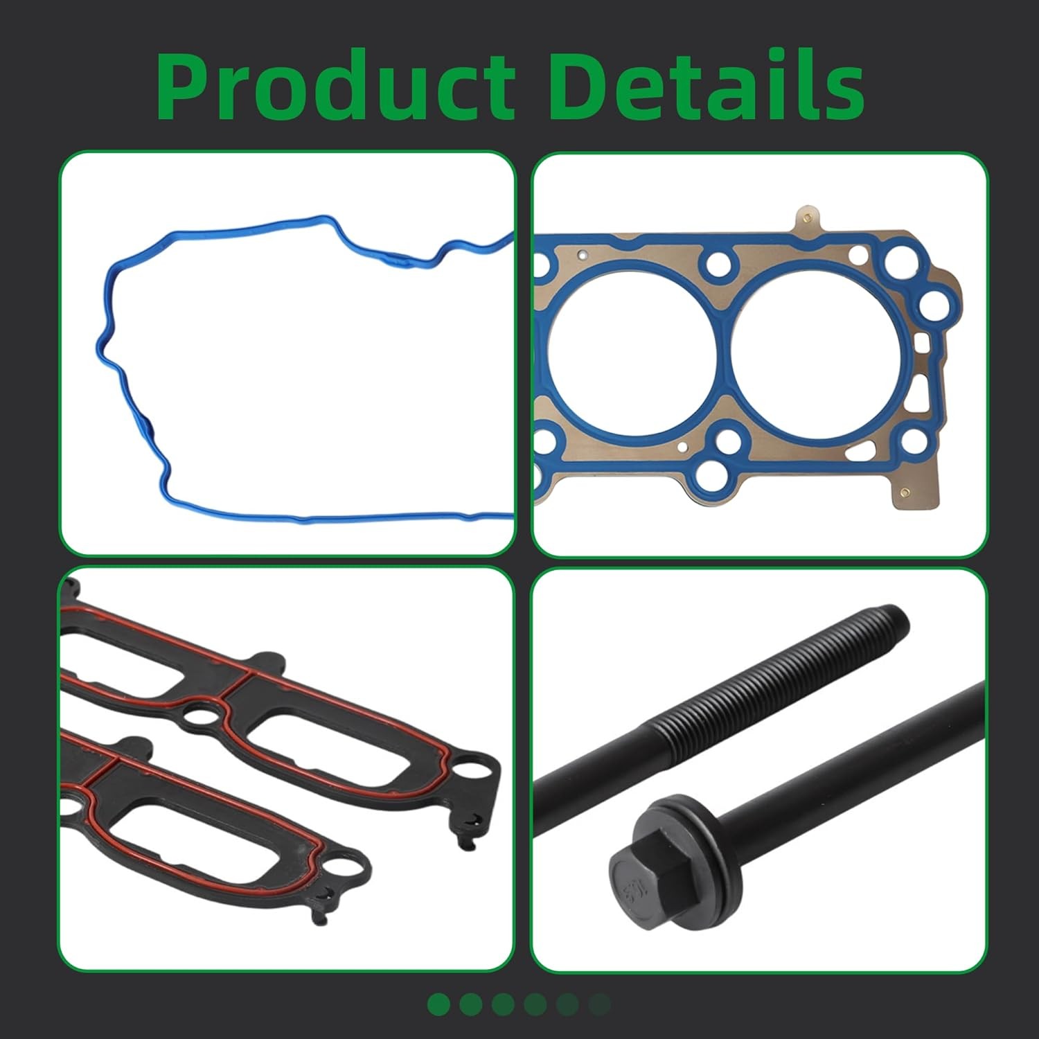 MLS Full Head Gasket with Head Bolt Set, for Ford F150 F250 F350 Expedition, for