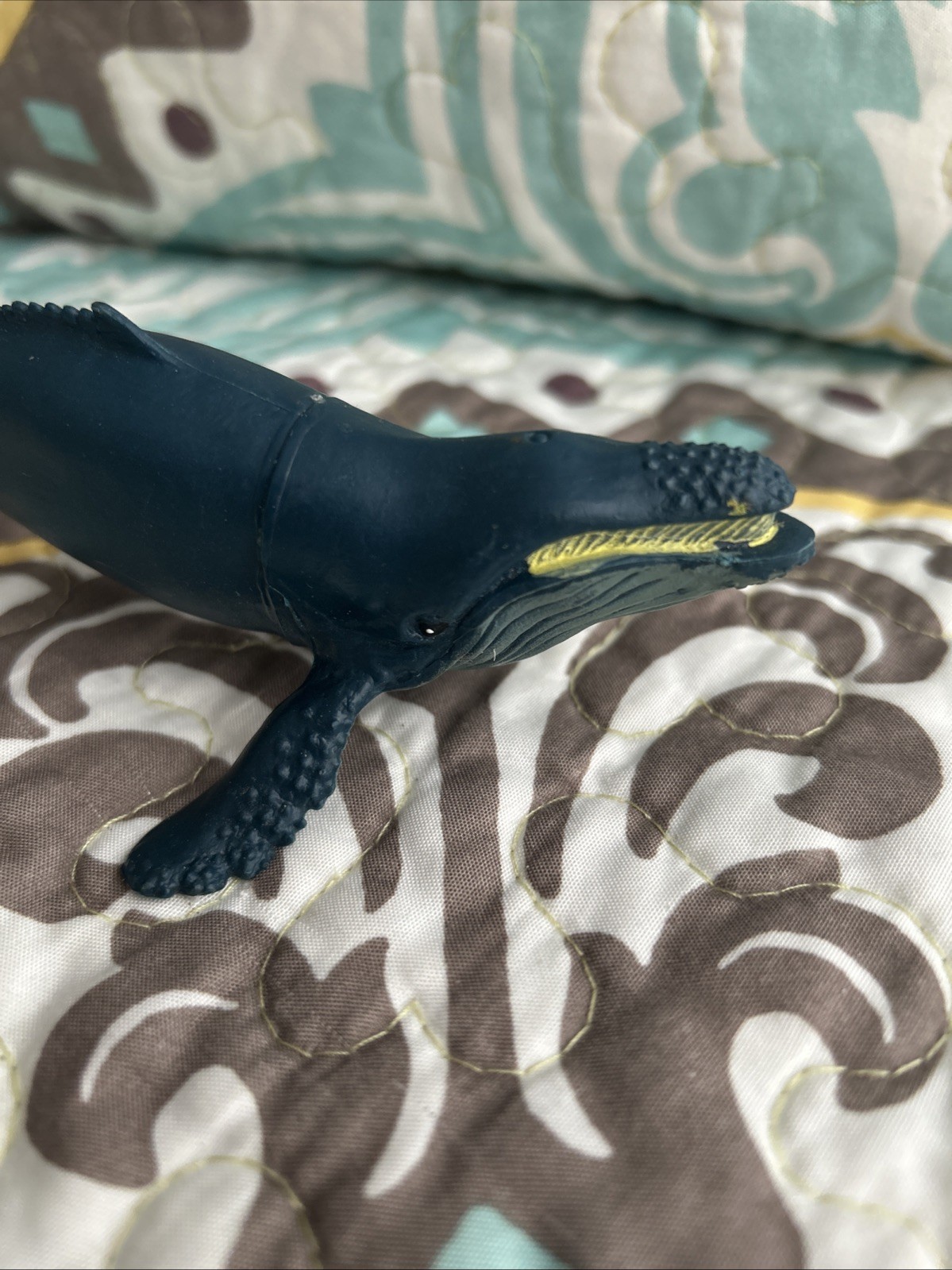 Realistic Humpback Whale Toy 6” Plastic Replica Sea Life Decor Cake Topper