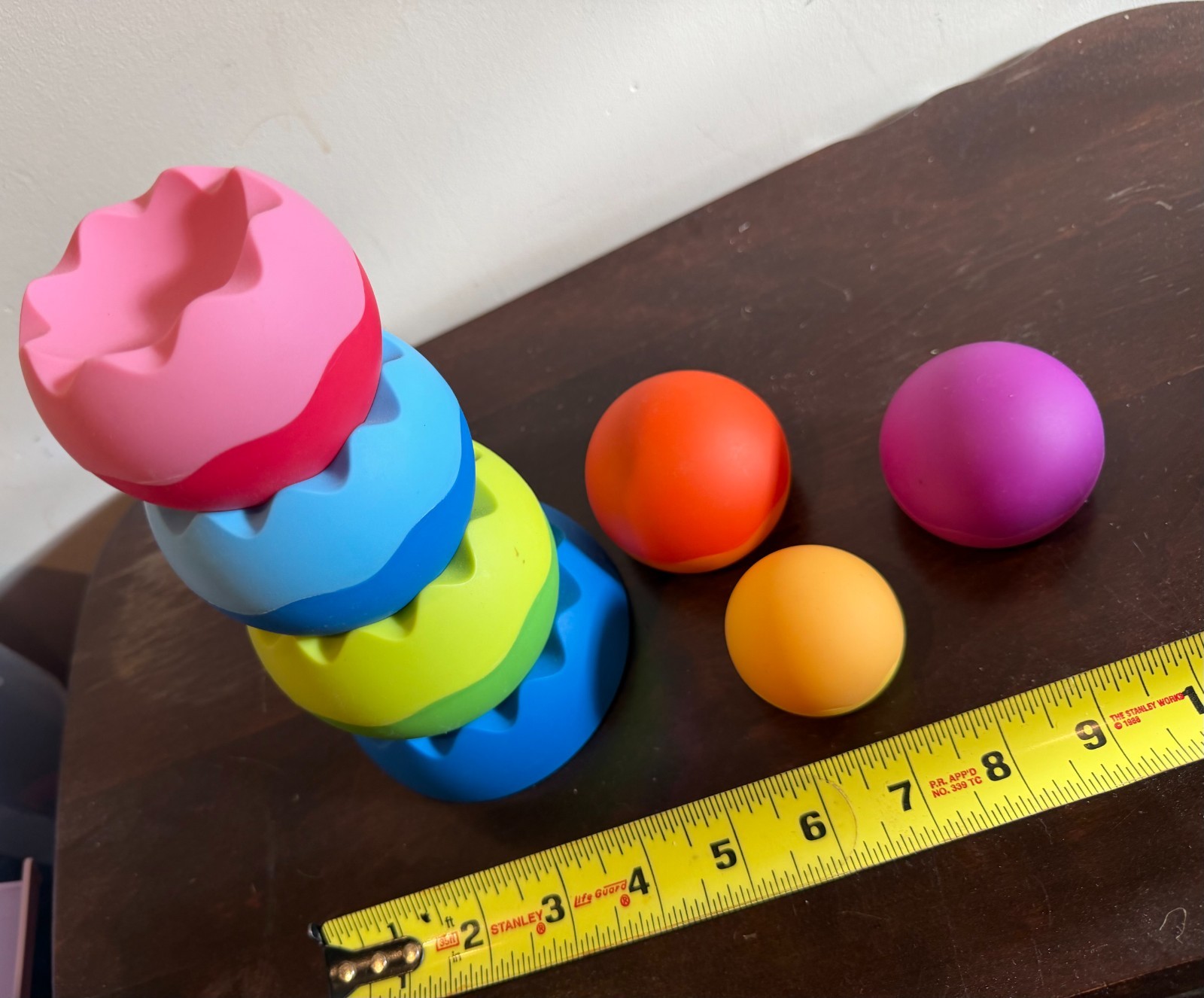 Fat Brain Tobbles Balancing Stacking Tower Toy for 6 months and up