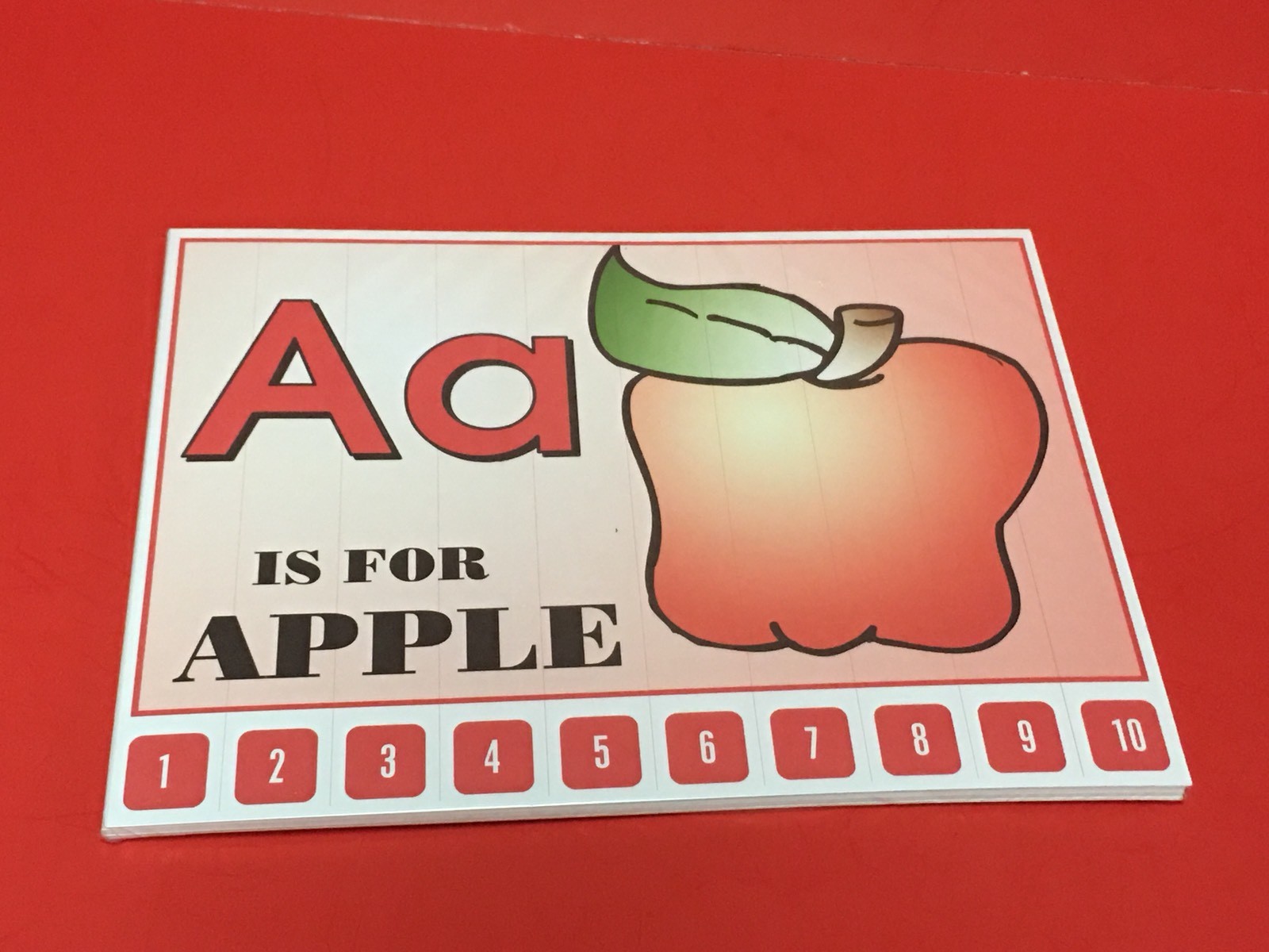 Letter Puzzles Complete Set – Number Sequencing Puzzle, numbers 1-10 Laminated#